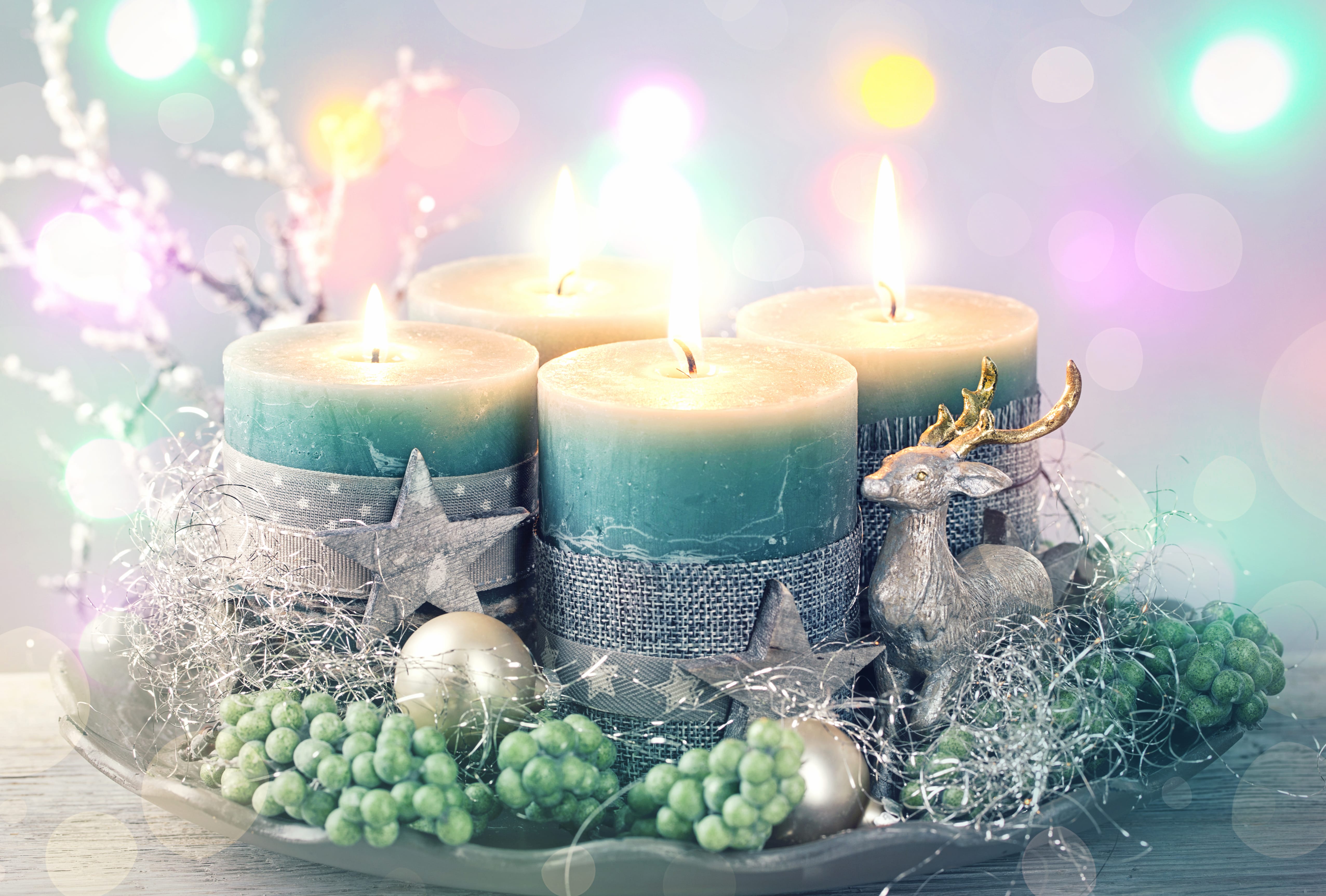 4K Ultra HD Christmas Candle Holiday Wallpaper wallpapers HD quality