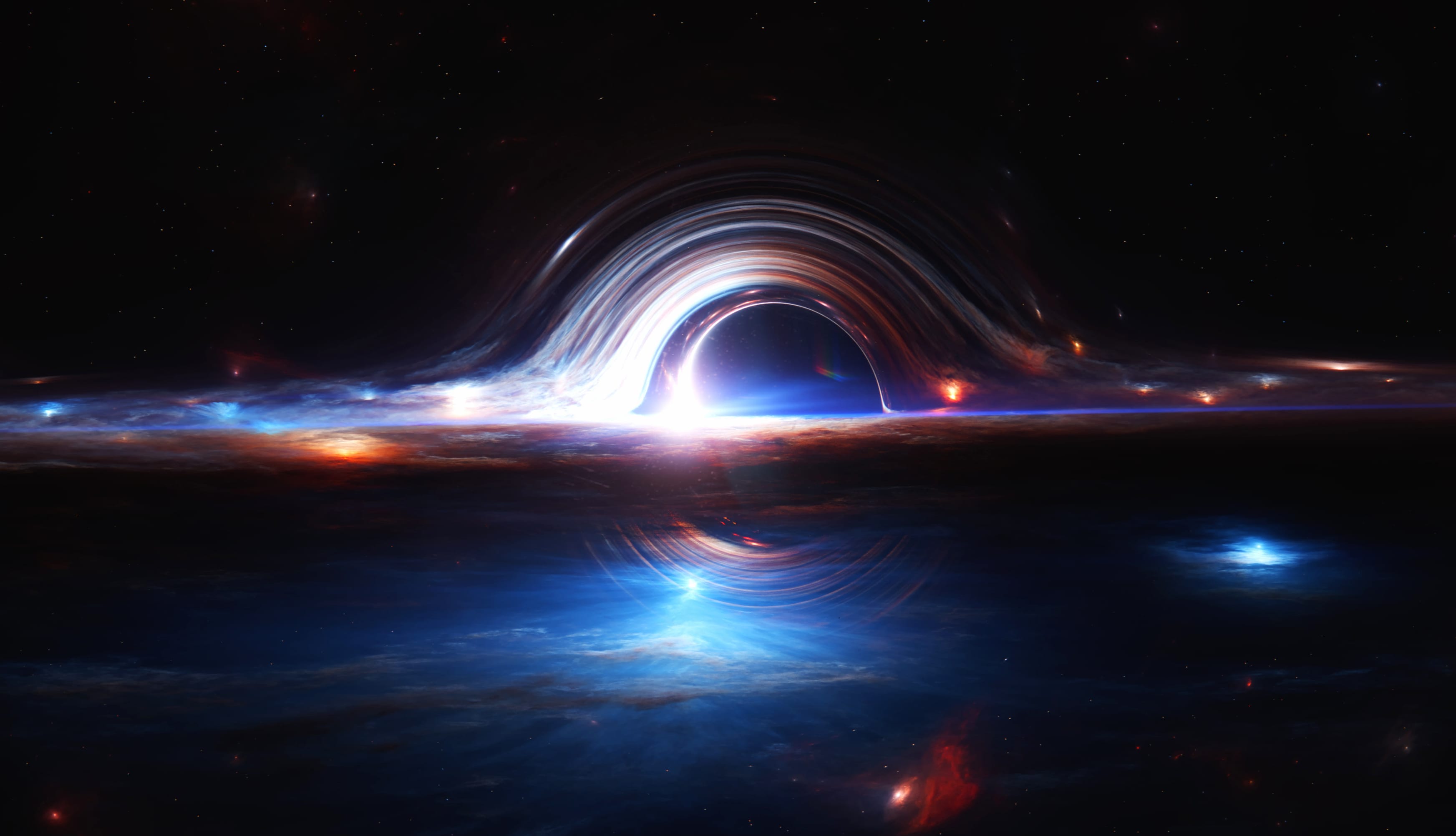 4K Ultra HD Sci-Fi Black Hole Wallpaper wallpapers HD quality