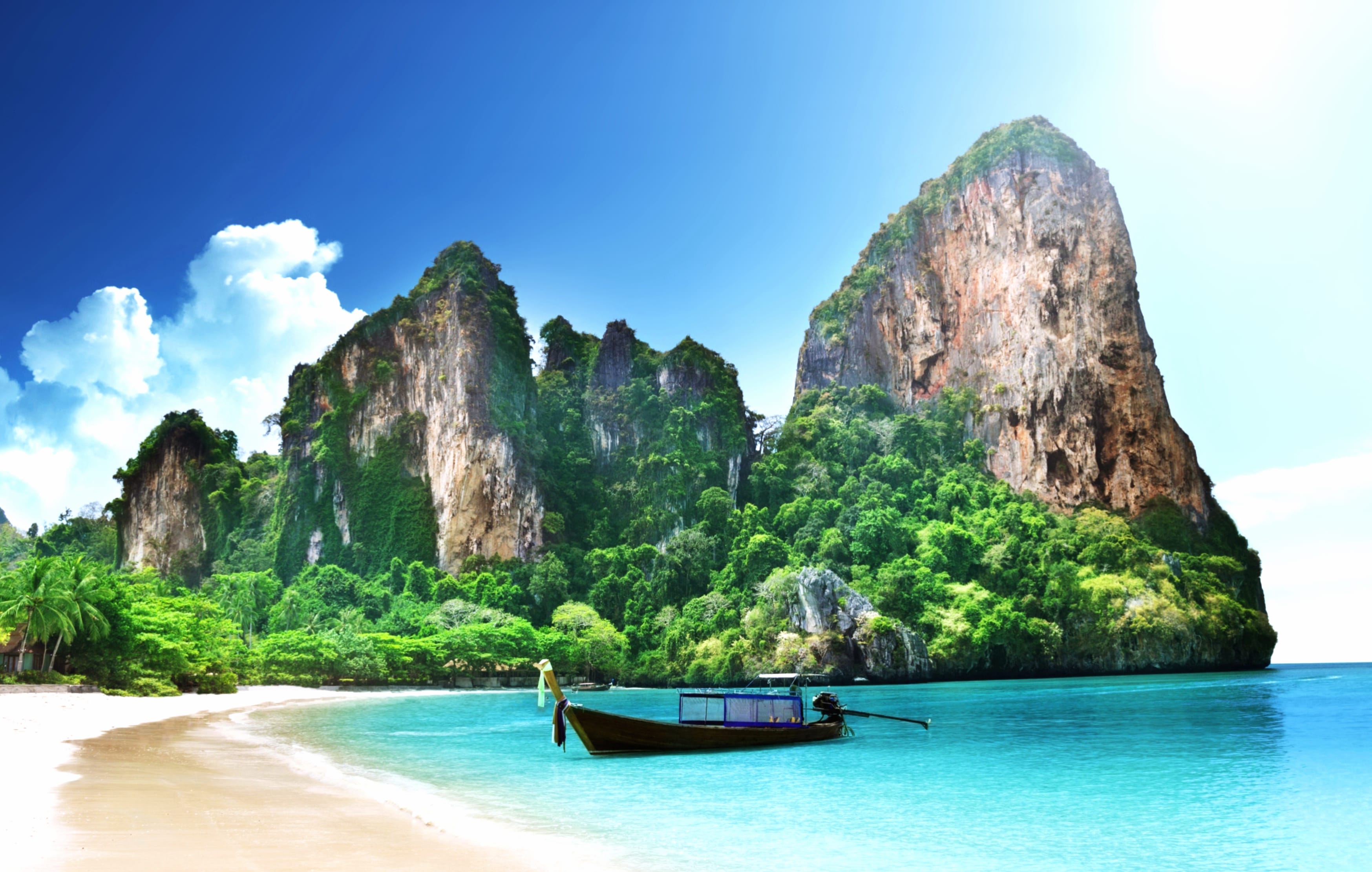 4K Ultra Scenic Railay Beach in Thailand wallpapers HD quality