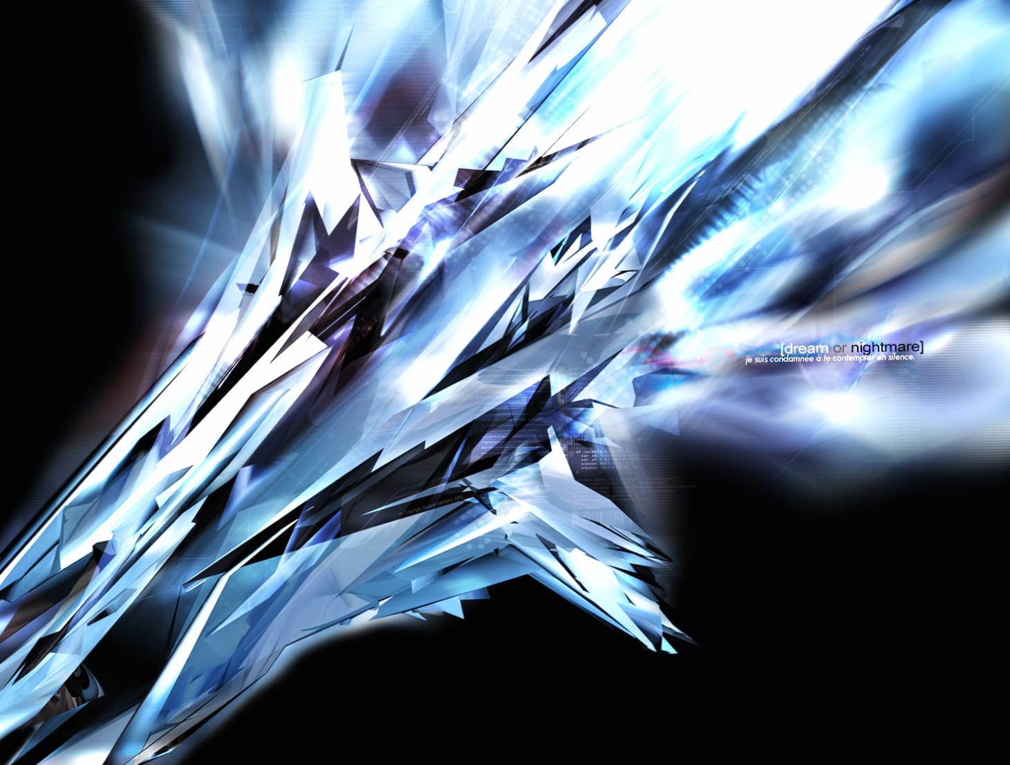 Abstract Blue Crystal Technology - at 1280 x 960 size wallpapers HD quality