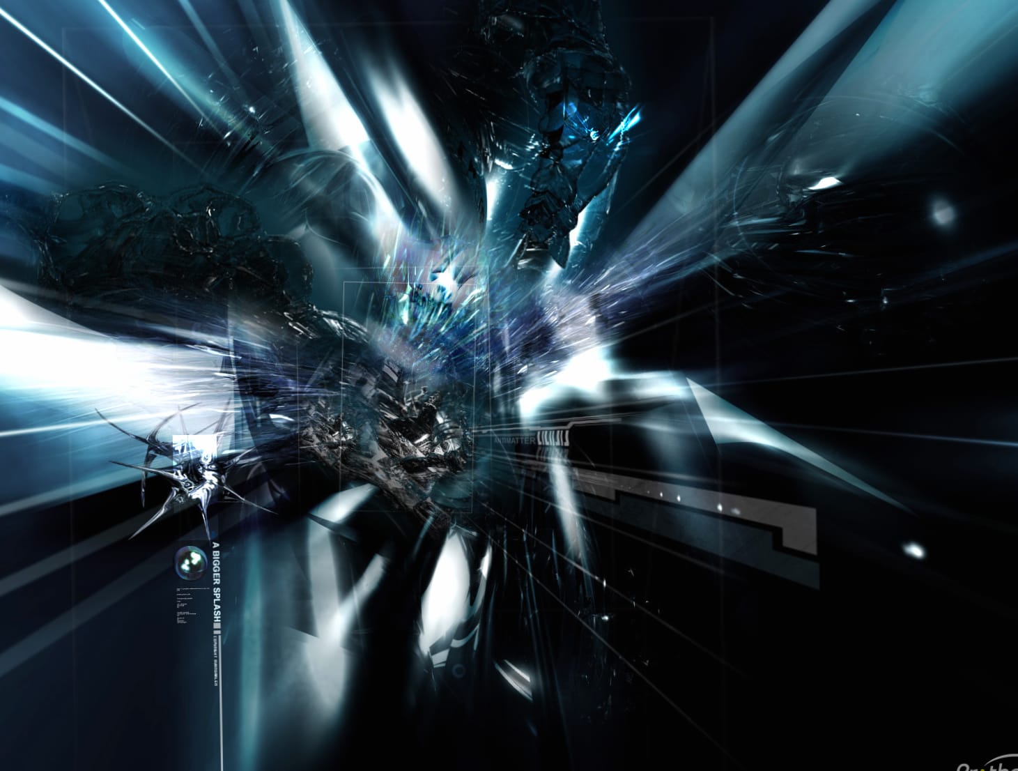 Abstract Techno Burst at 1536 x 864 HD size wallpapers HD quality