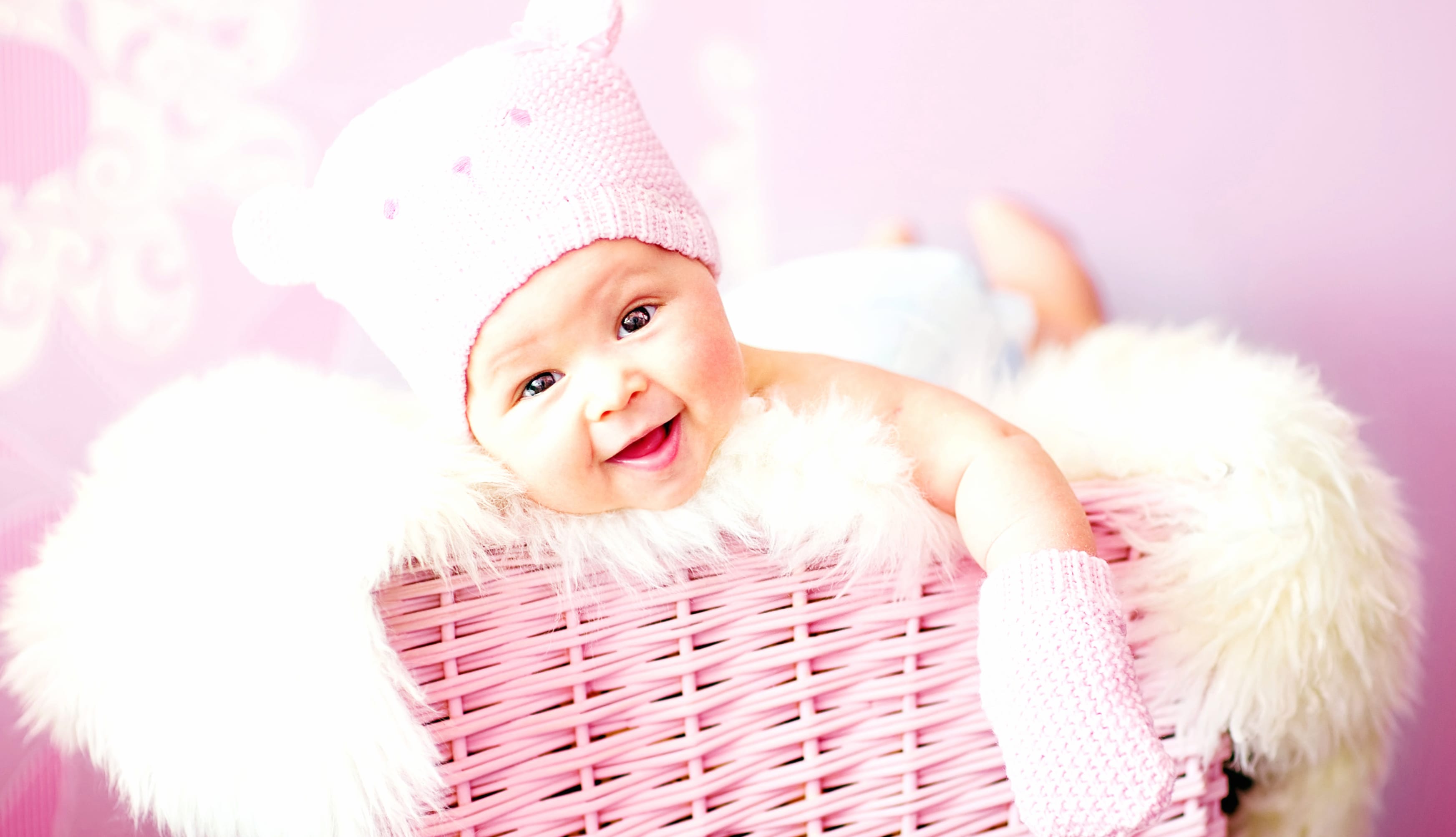 Adorable Pink Baby wallpapers HD quality