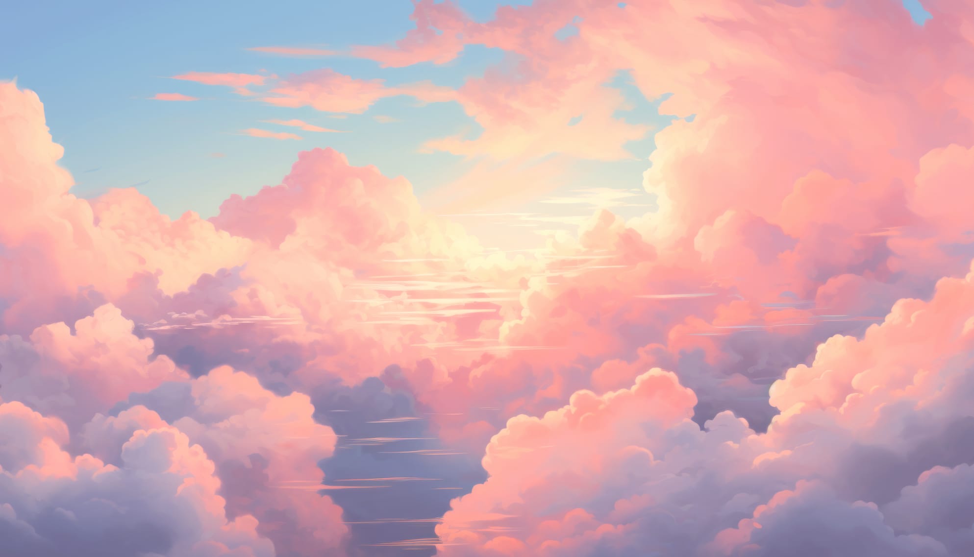 Aesthetic Sky With Clouds Wallpaper wallpapers HD quality