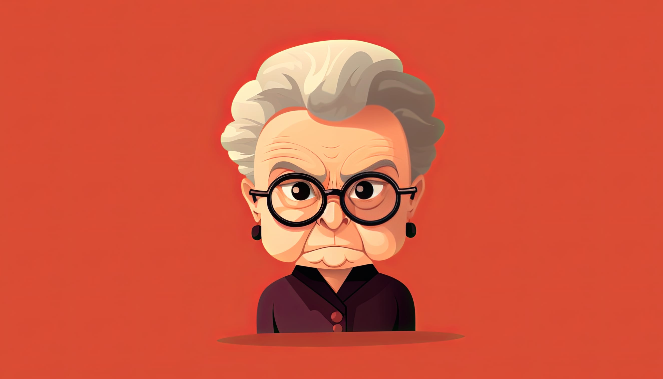 AI-Generated Grandmother Portrait wallpapers HD quality