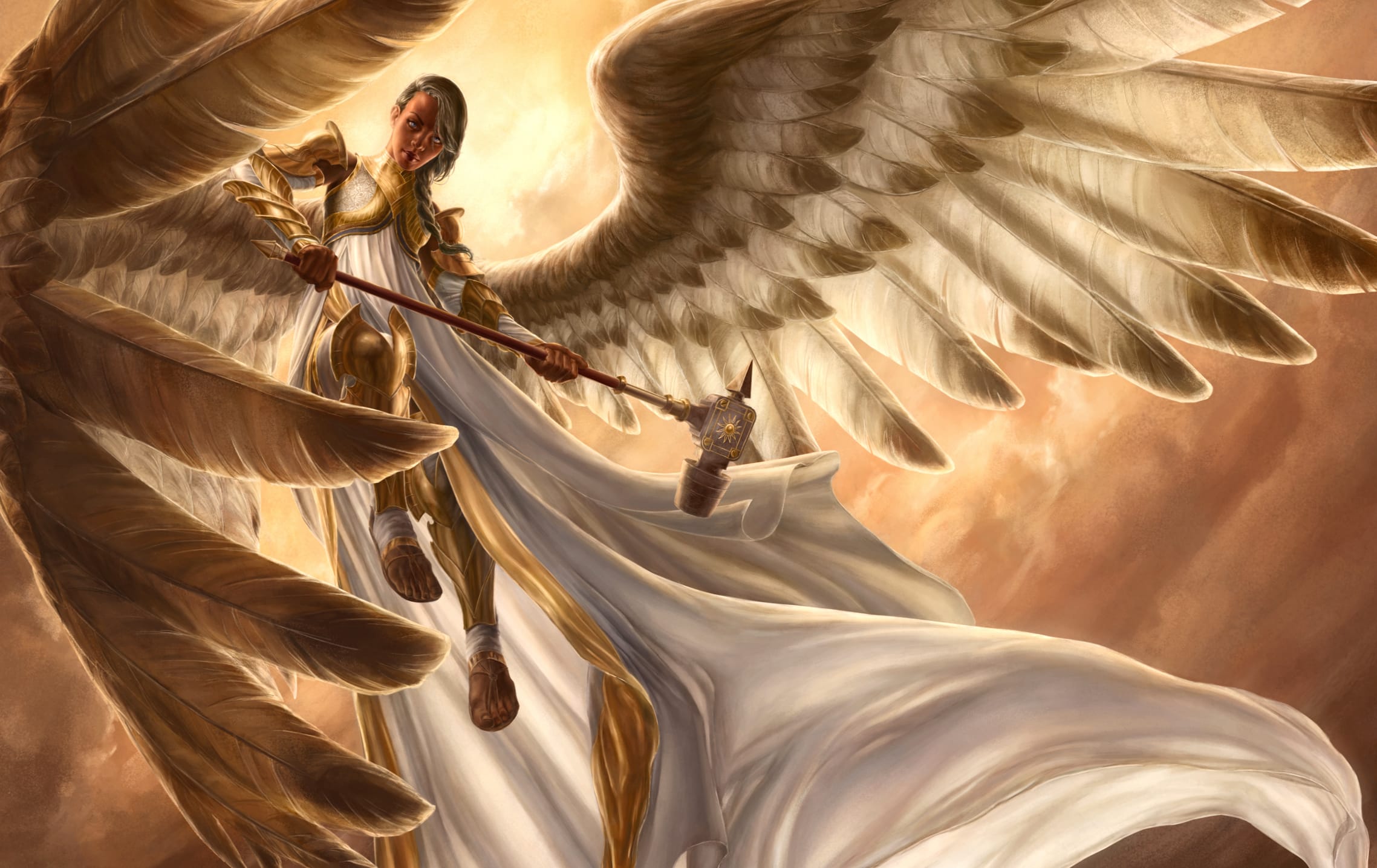 Angel Warrior - Mystical Guardian of Light wallpapers HD quality