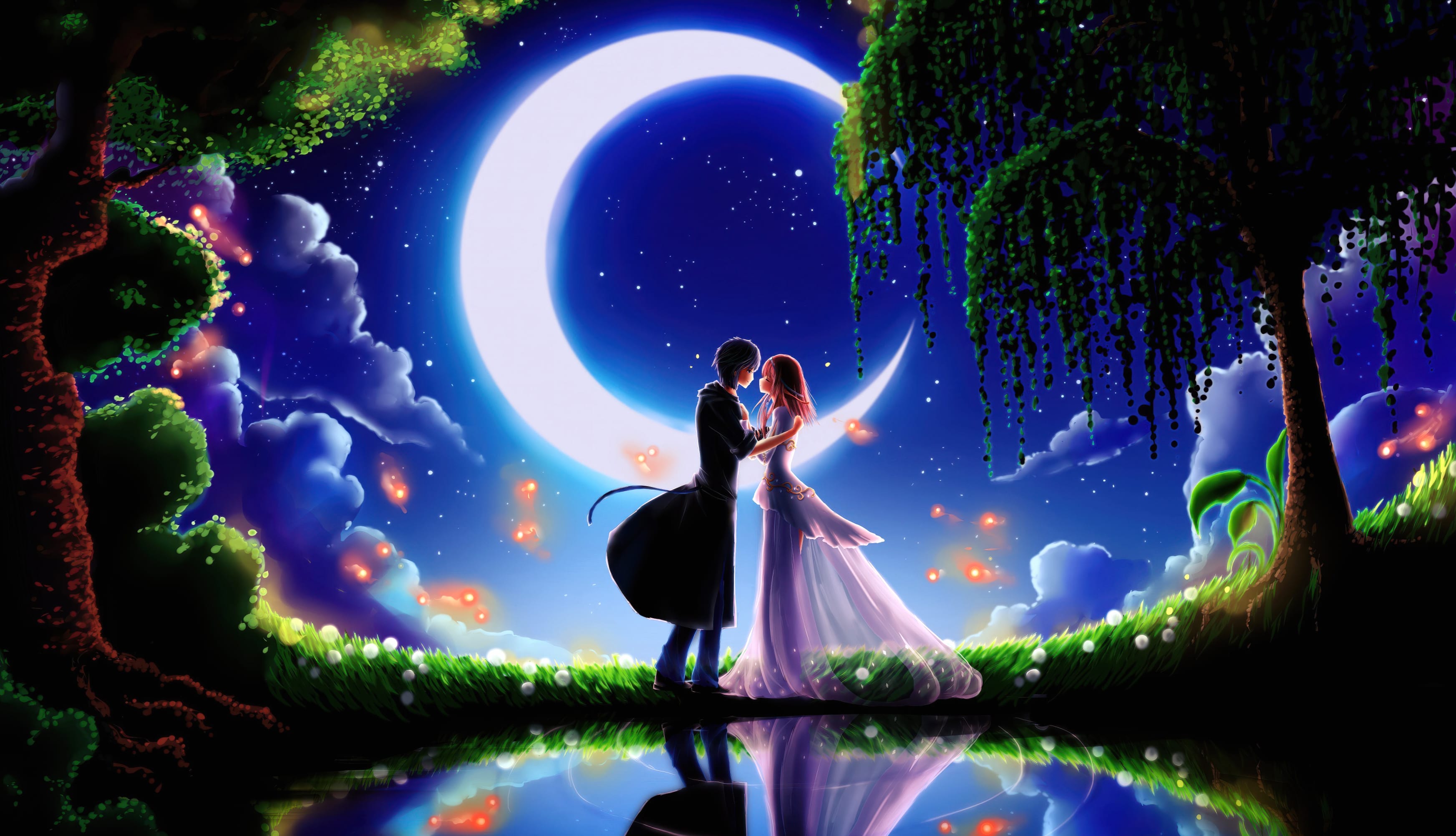 Anime couple Kiss wallpapers HD Anime couple Kiss wallpapers HD quality