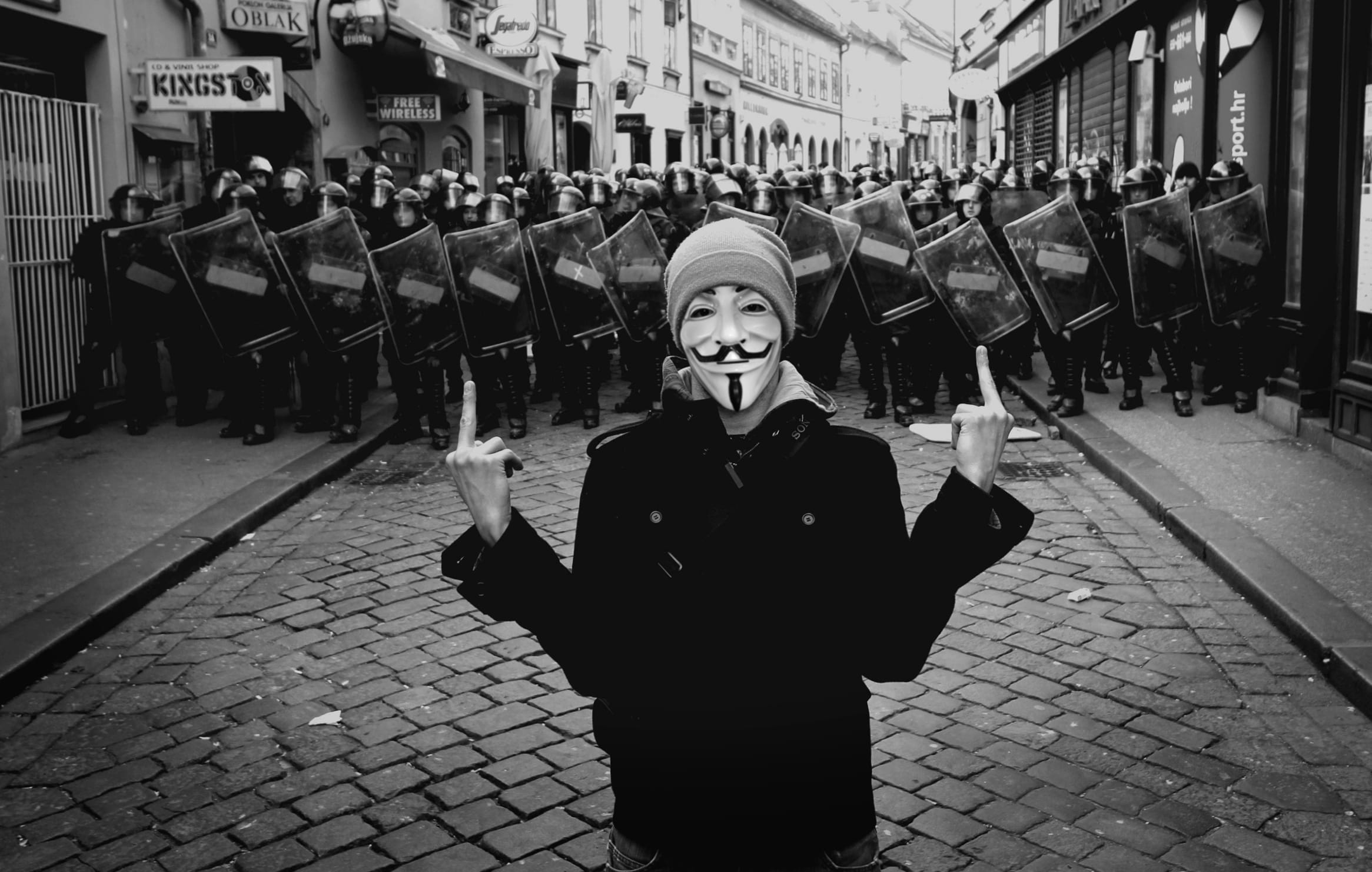 Anonymous Anarchy HD Technology Wallpaper at 1334 x 750 iPhone 7 size wallpapers HD quality