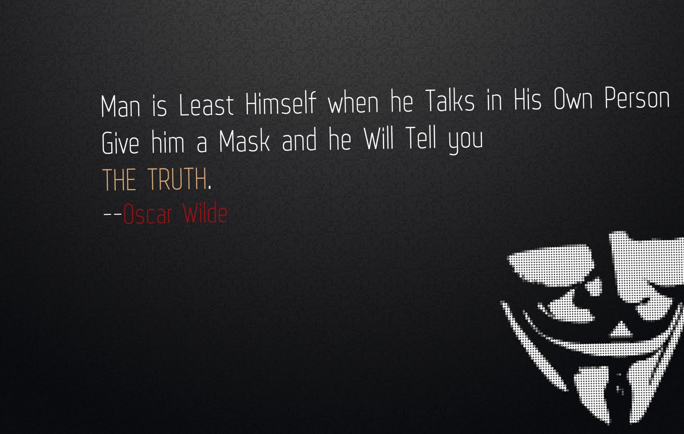 Anonymous Mask Quote wallpapers HD quality