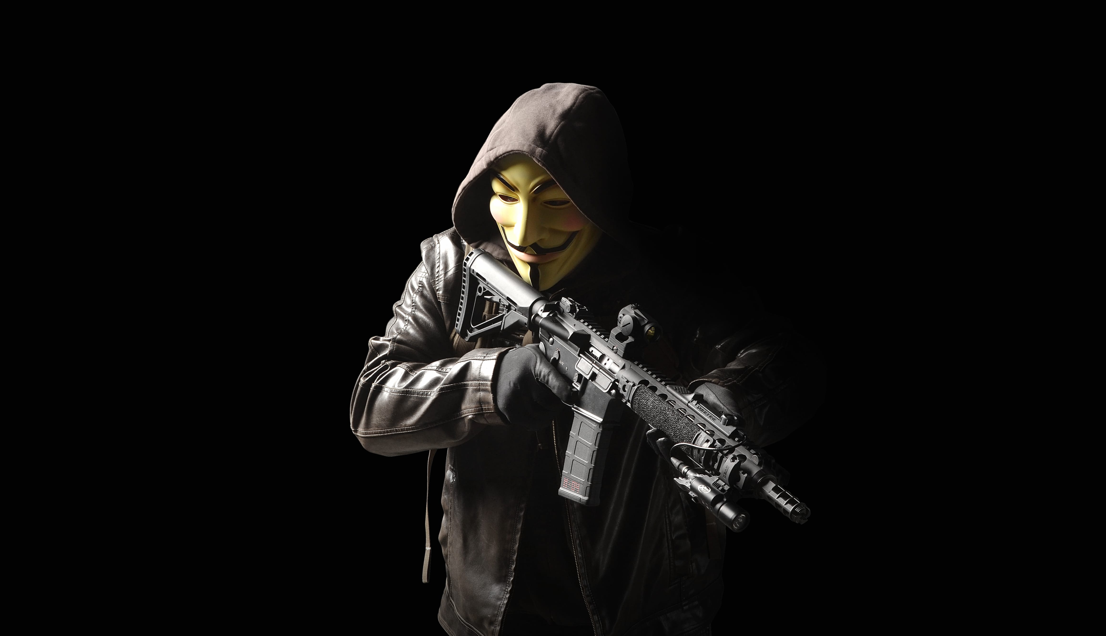 Anonymous Vigilante - HD Technology Wallpaper at 320 x 480 iPhone size wallpapers HD quality