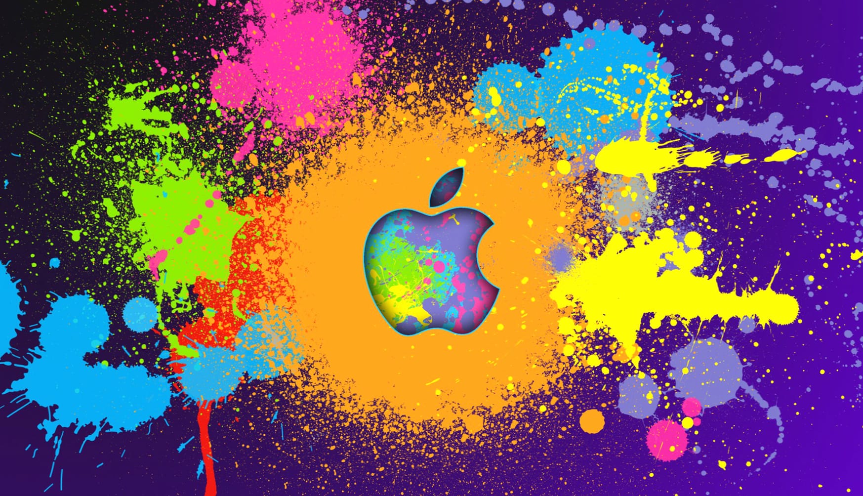 Apple Inc. Color Splash at 1334 x 750 iPhone 7 size wallpapers HD quality