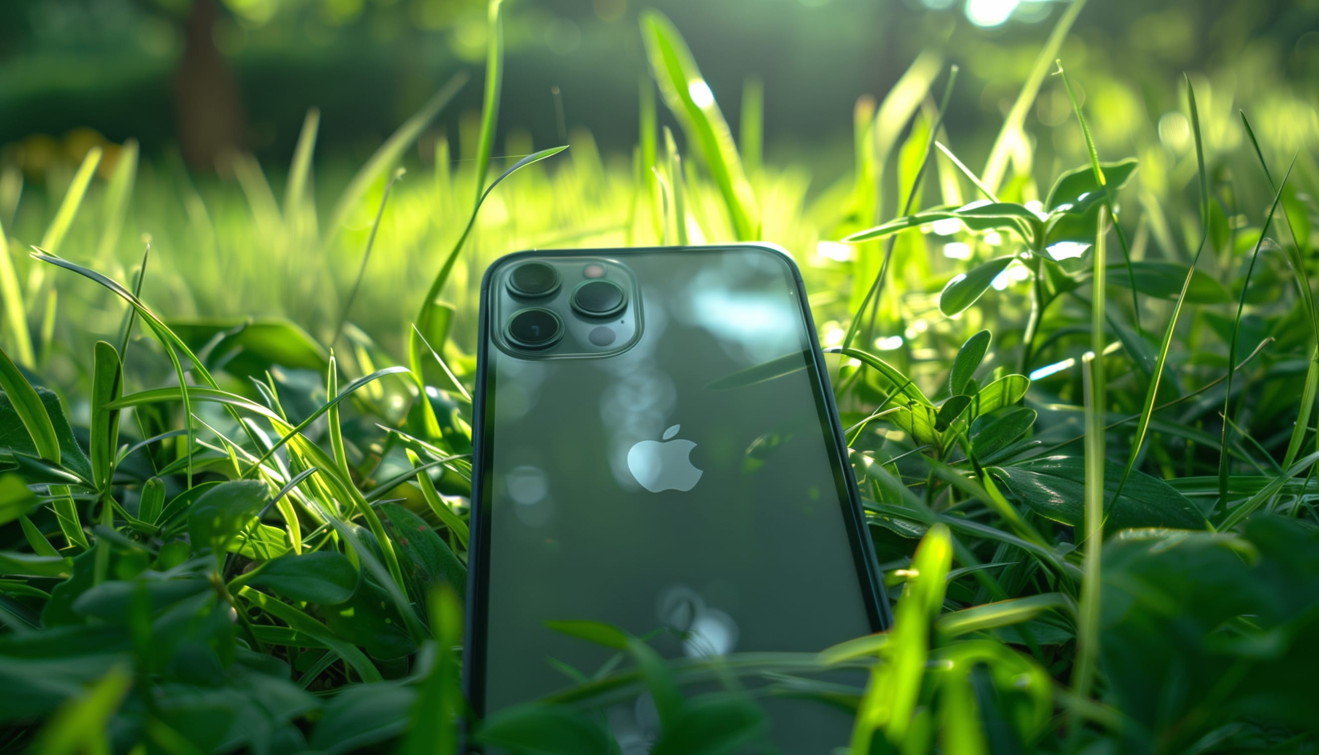 Apple iPhone in Nature - wallpapers HD quality