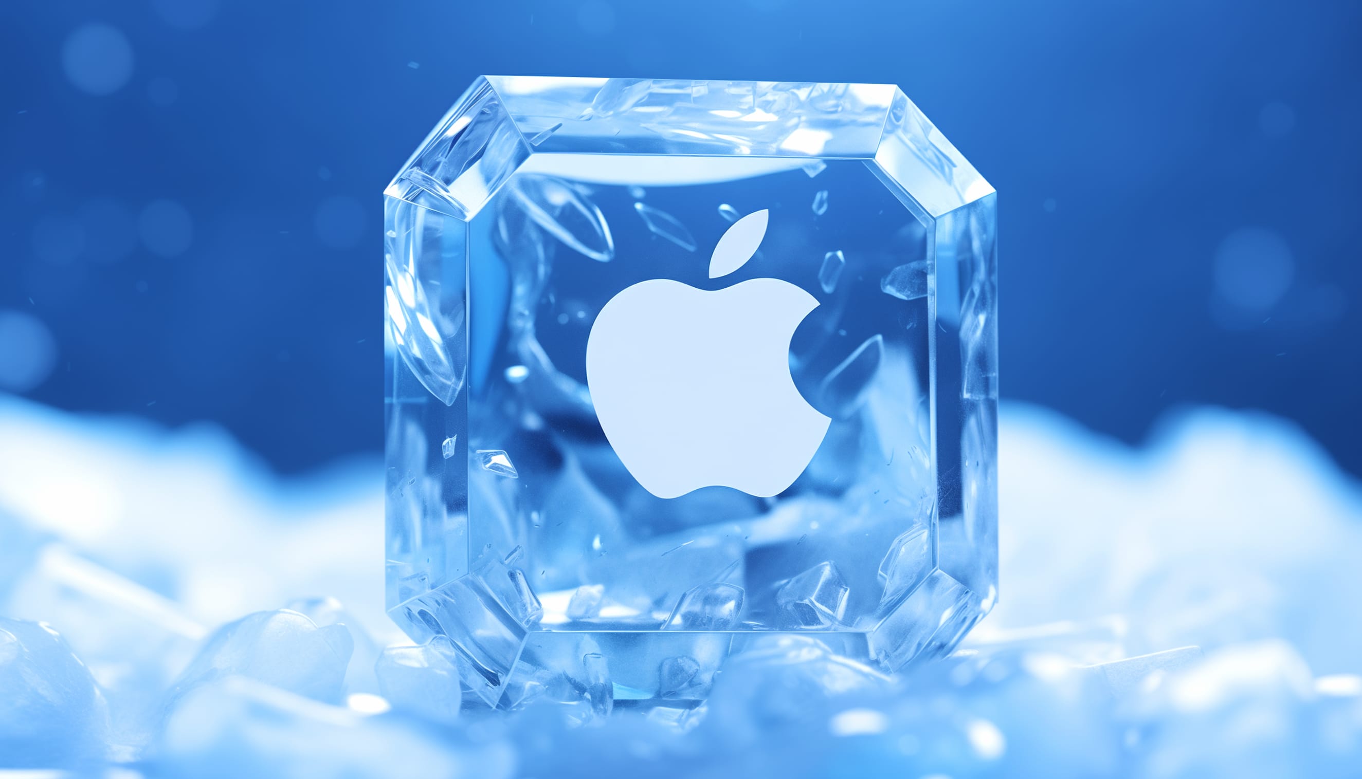 Apple Logo Crystal Design wallpapers HD quality