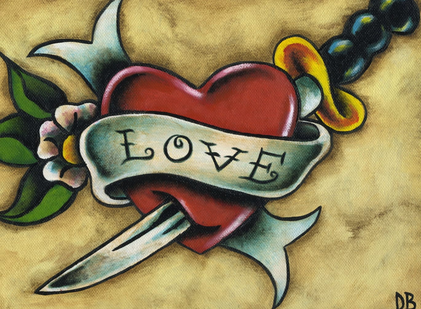 Artistic Love Tattoo wallpapers HD quality