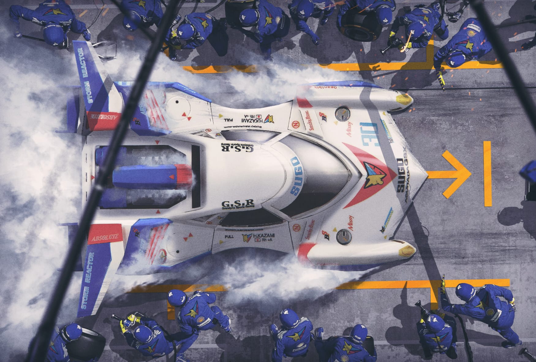 Artistic Racing Pit Stop wallpapers HD quality