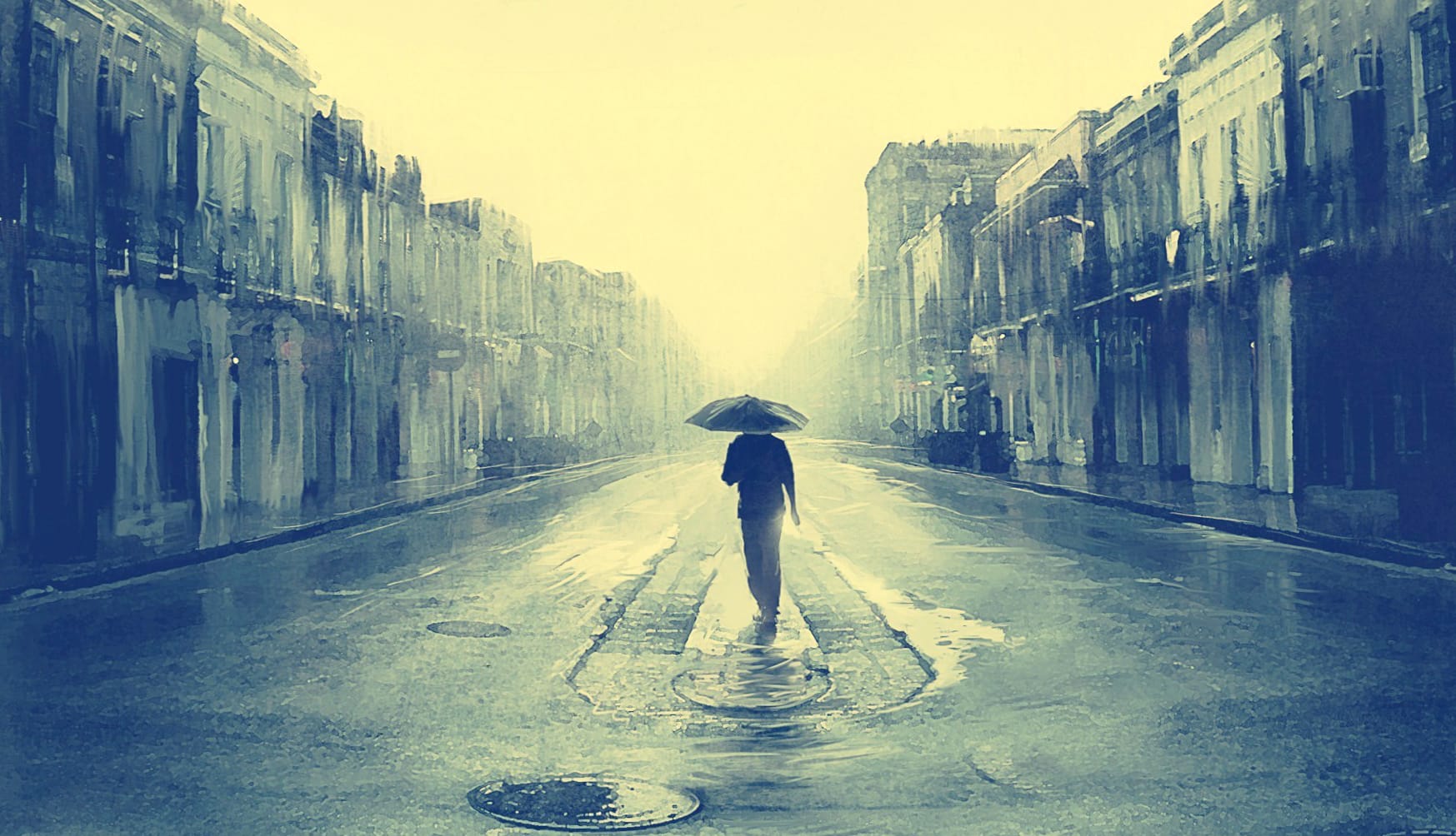 Artistic Umbrella Walk A Stunning wallpapers HD quality