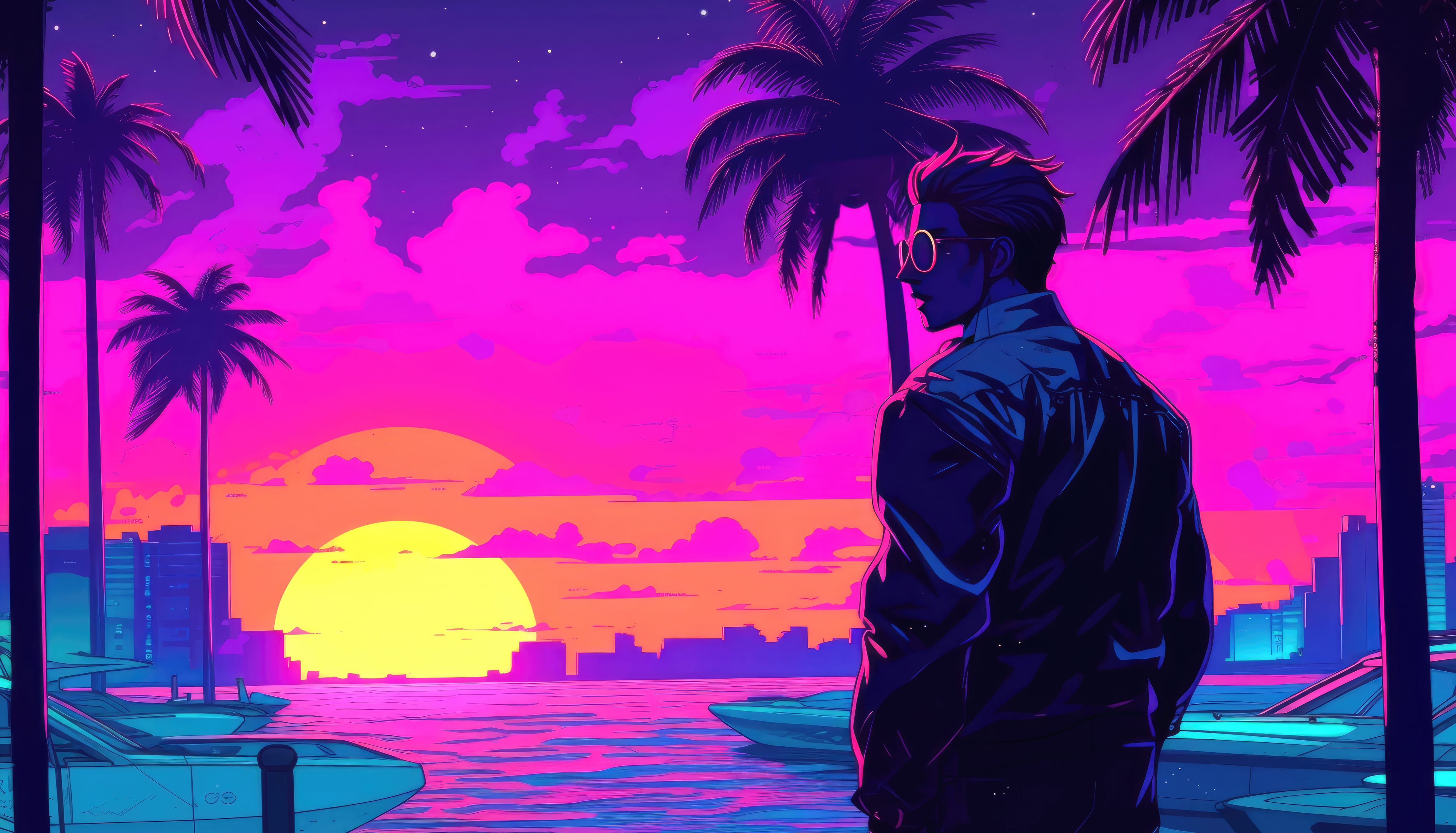 Artistic Vaporwave at 1600 x 900 HD size wallpapers HD quality