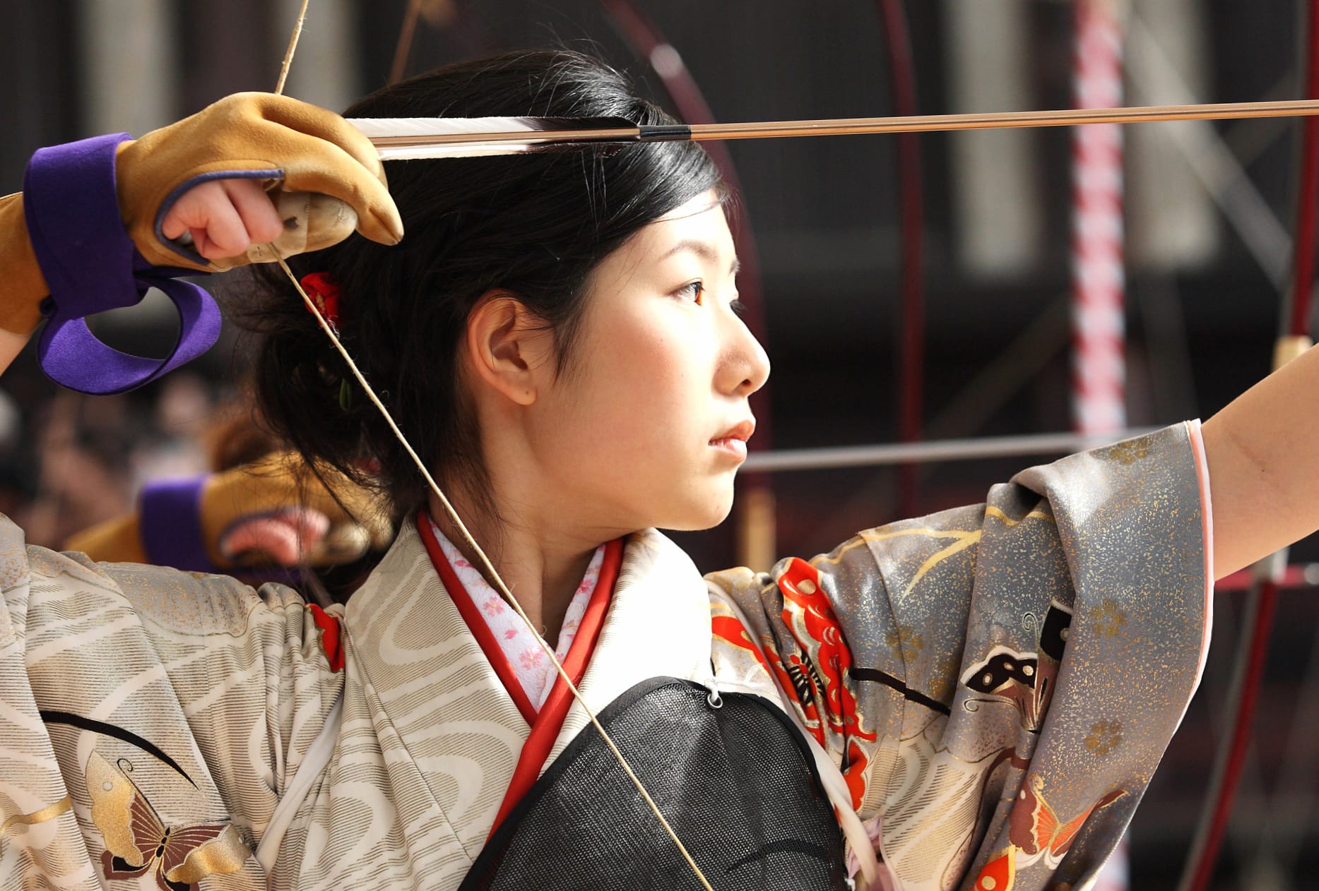 Asian Woman Archer at 1280 x 720 HD size wallpapers HD quality