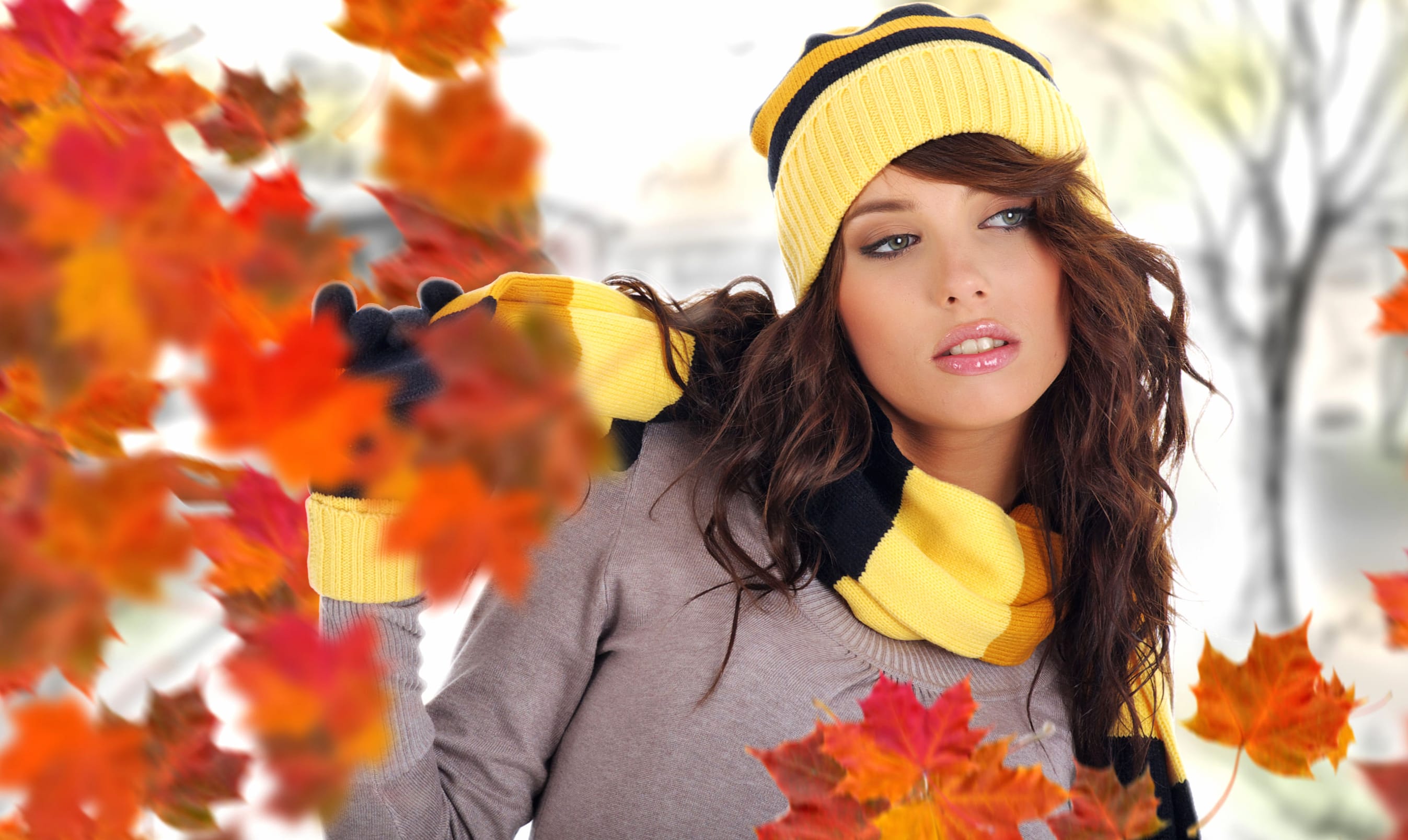 Autumn Serenity Model wallpapers HD quality