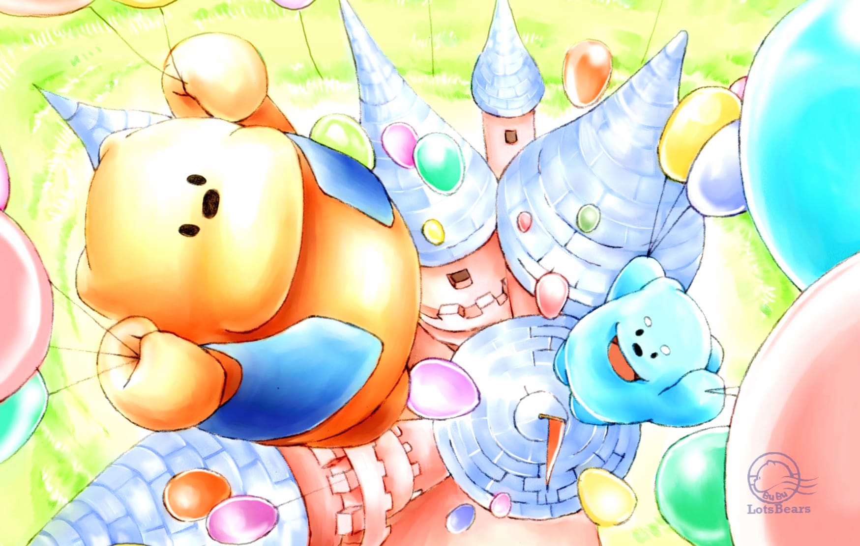 Balloon Teddy Bear Cartoon Cute Holiday Birthday wallpapers HD quality