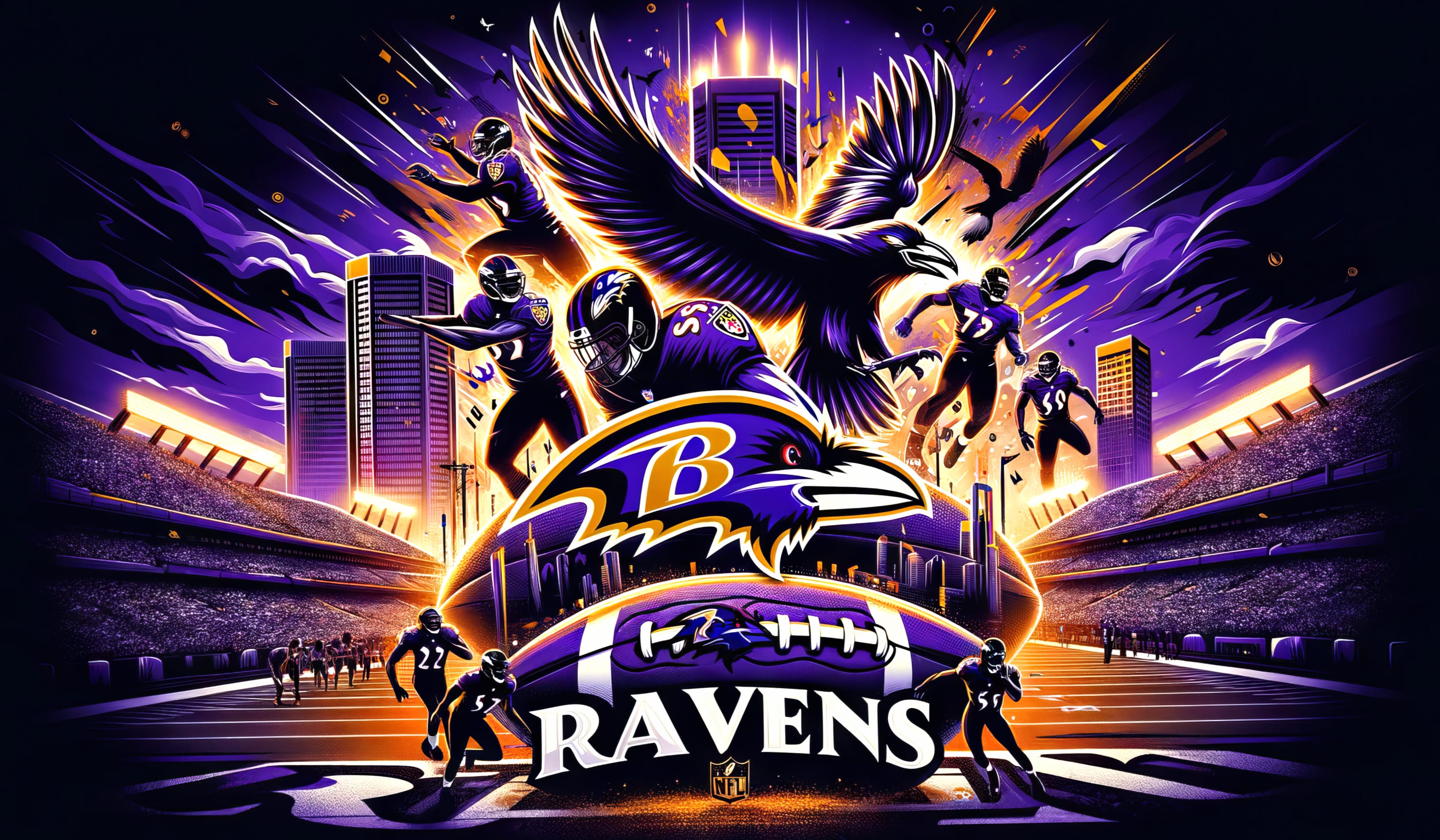 Baltimore Ravens NFL Super Bowl Spirit wallpapers HD quality