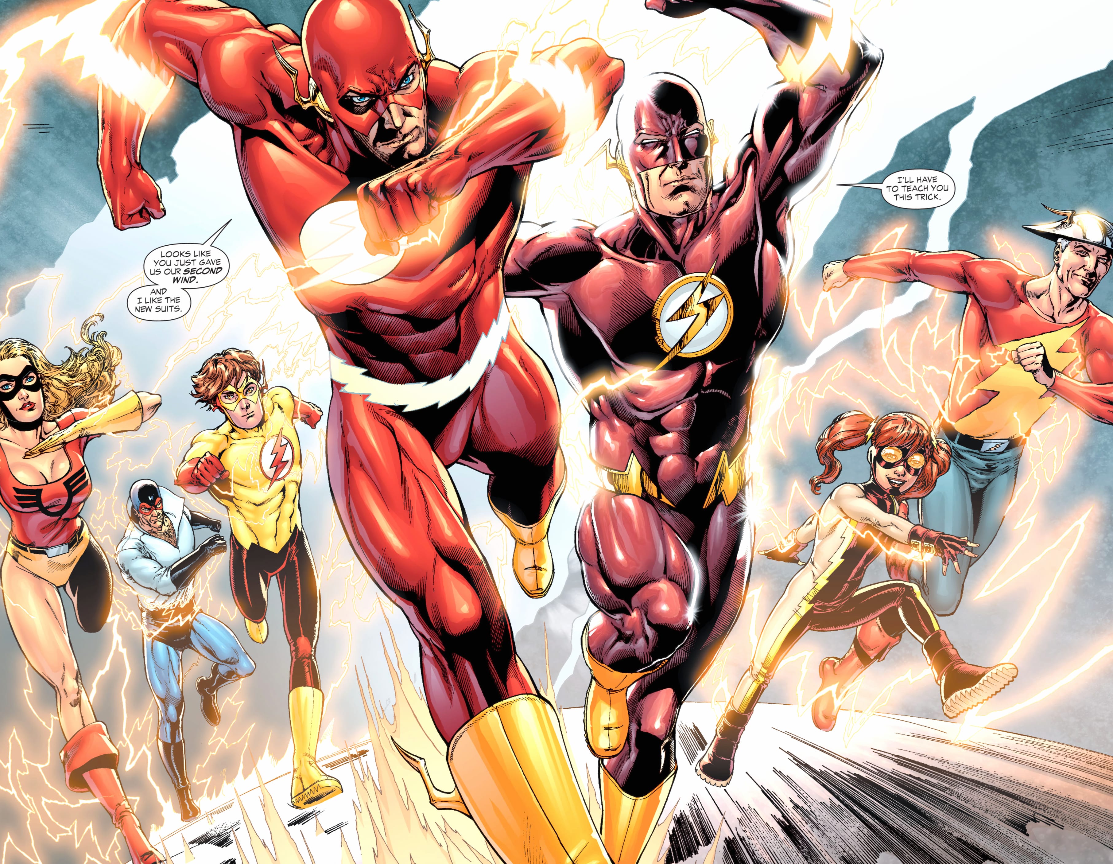 Bart Allen Wally West Barry Allen Jay Garrick Impulse (DC Comics) Kid Flash Comic The Flash Rebirth wallpapers HD quality