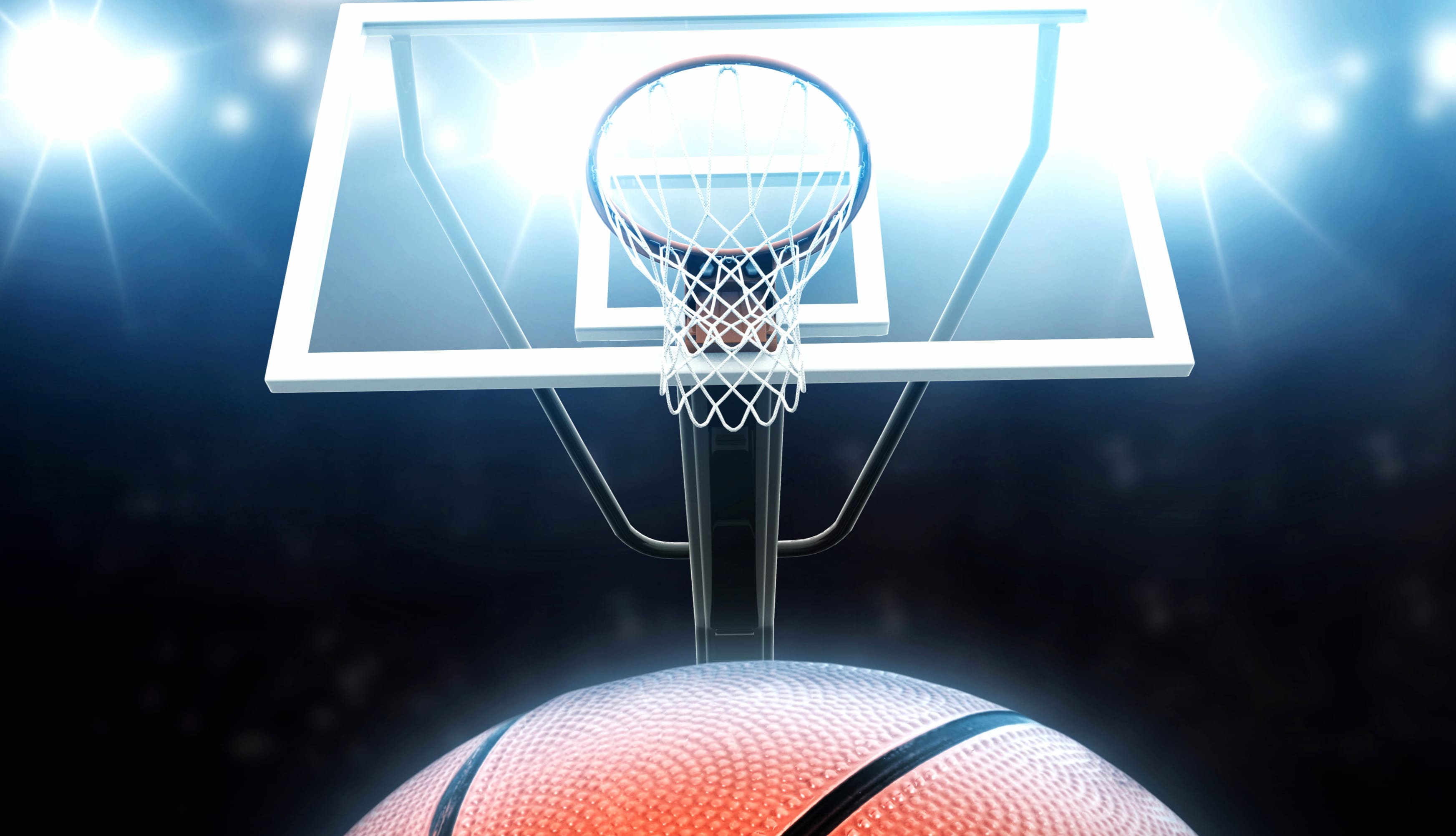 Basketball backboard Lighting wallpapers HD quality