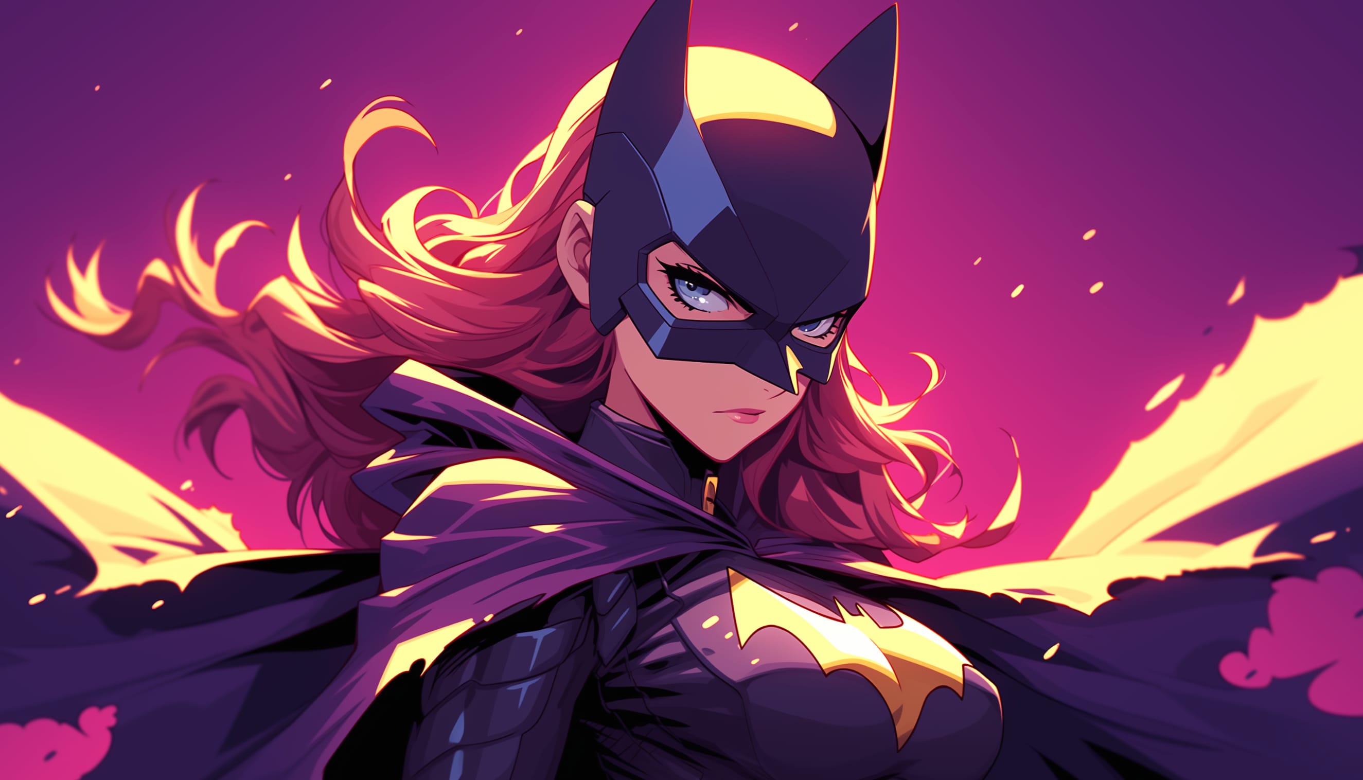 Batgirl - Dynamic Sunset Backdrop wallpapers HD quality