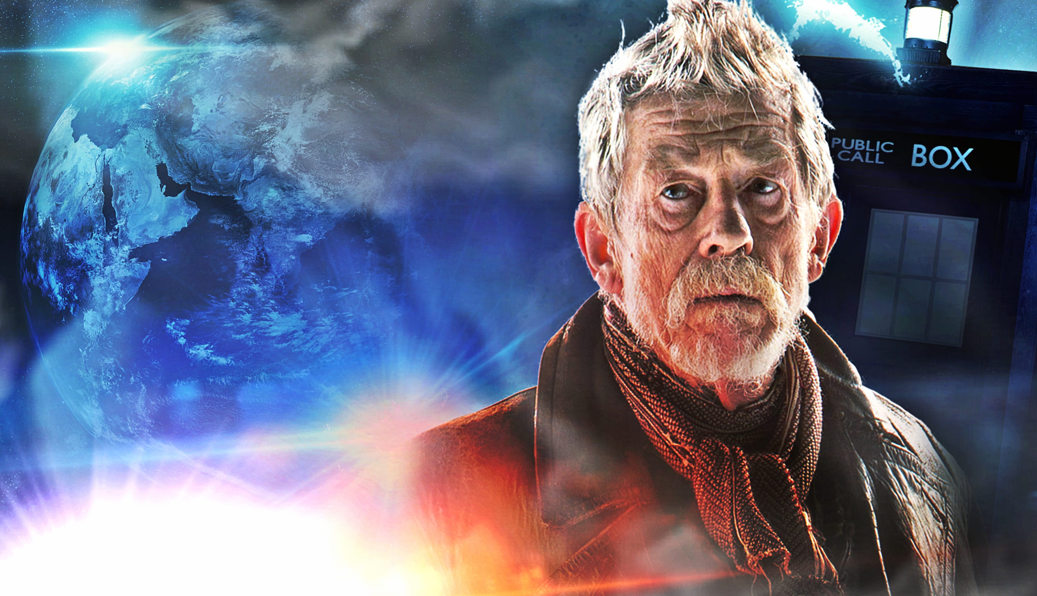 Beard Old John Hurt Sci Fi Blue TV Show Doctor Who (2005) wallpapers HD quality