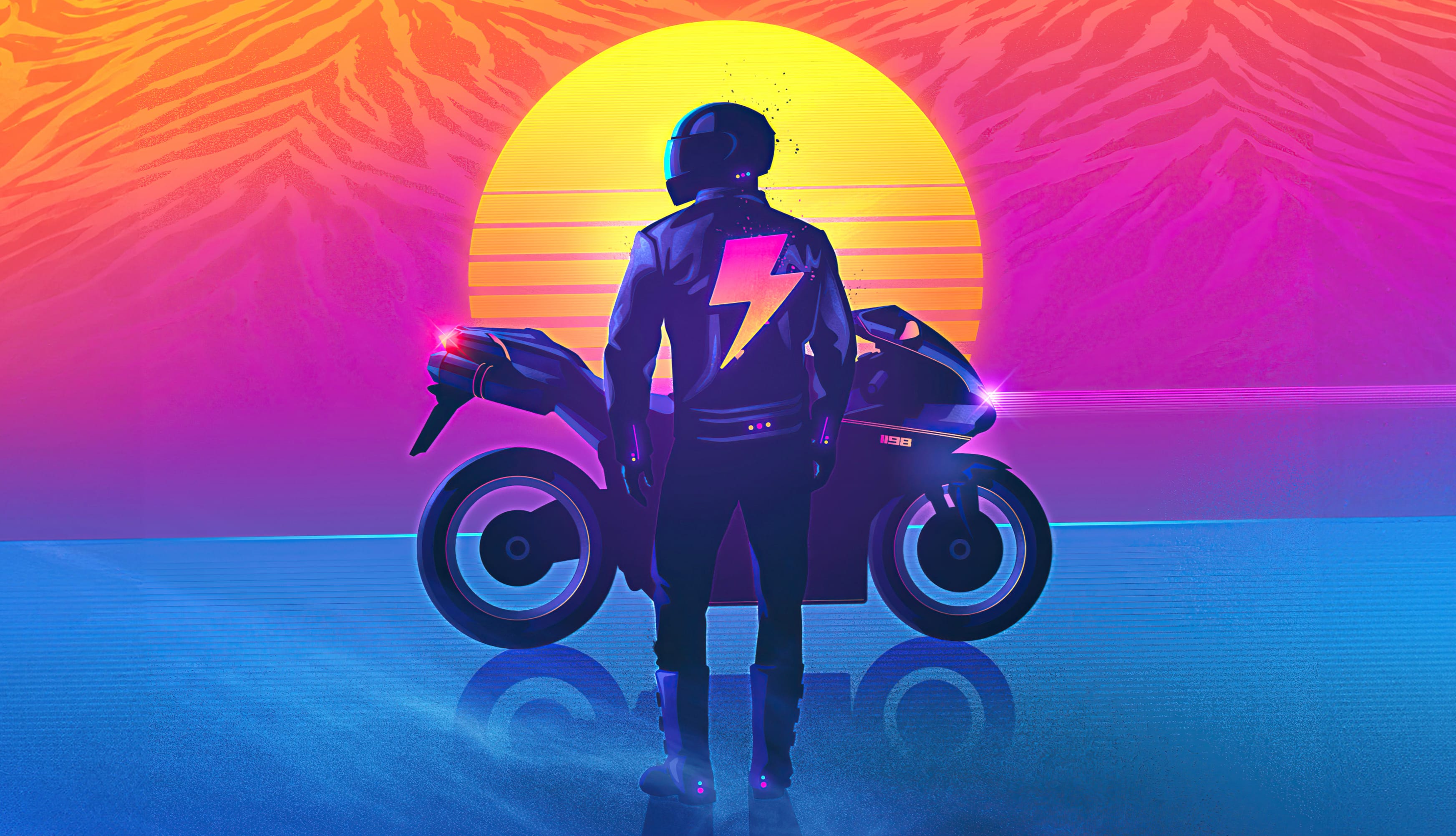 Biker Outrun wallpapers HD Biker Outrun wallpapers HD quality