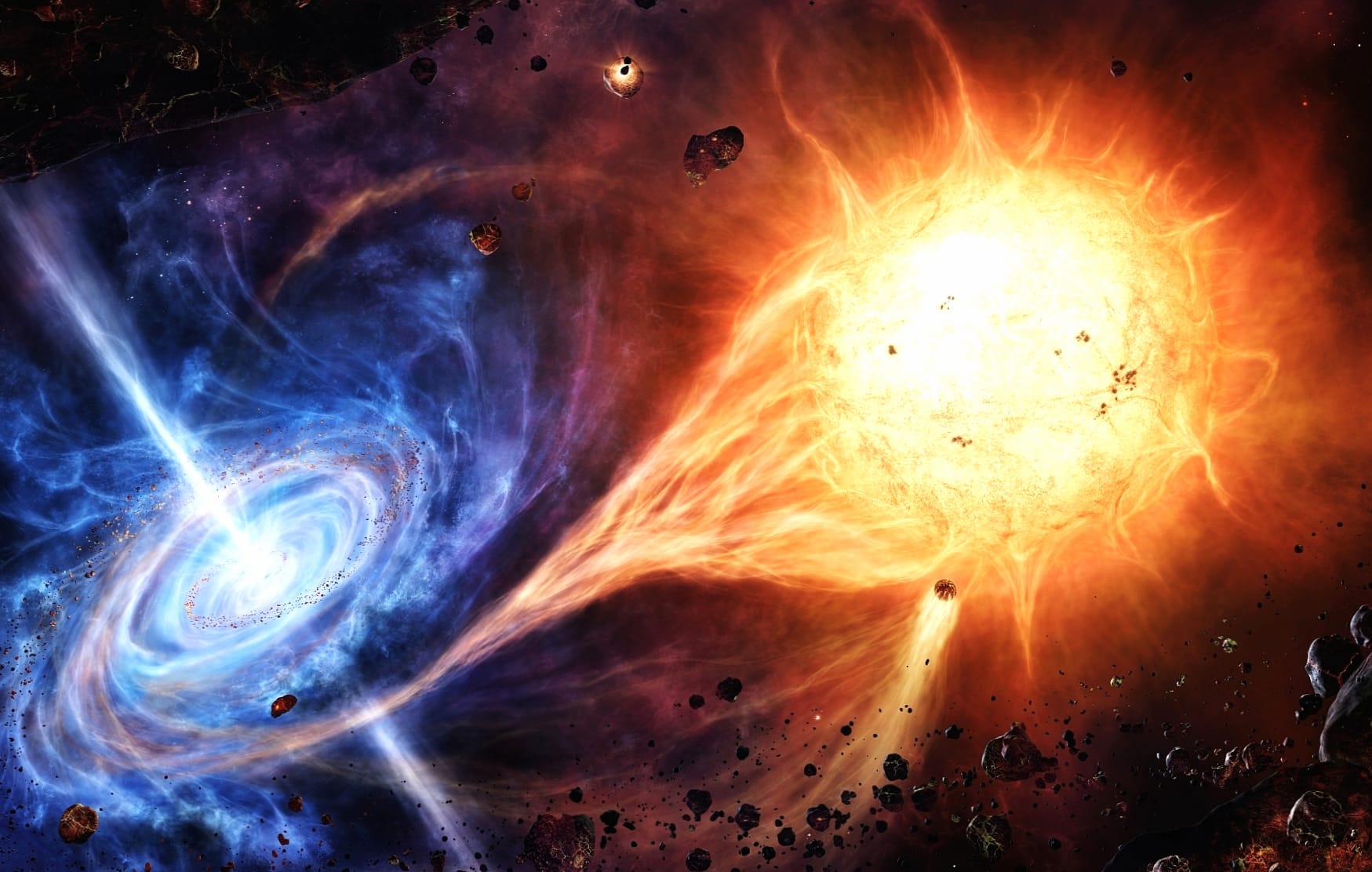 Black Hole and Quasar Sci-Fi wallpapers HD quality