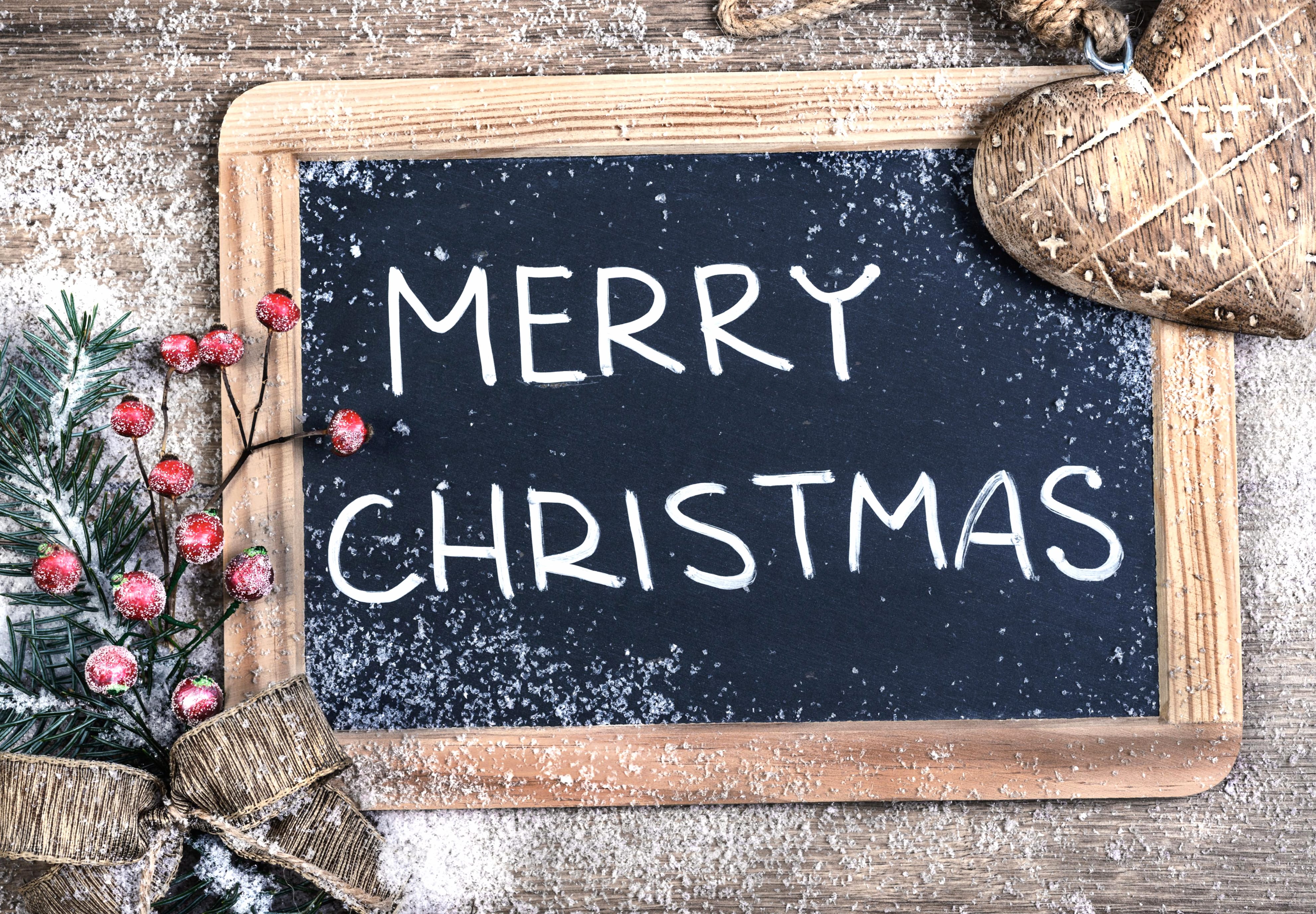 Blackboard Merry Christmas Holiday Christmas wallpapers HD quality