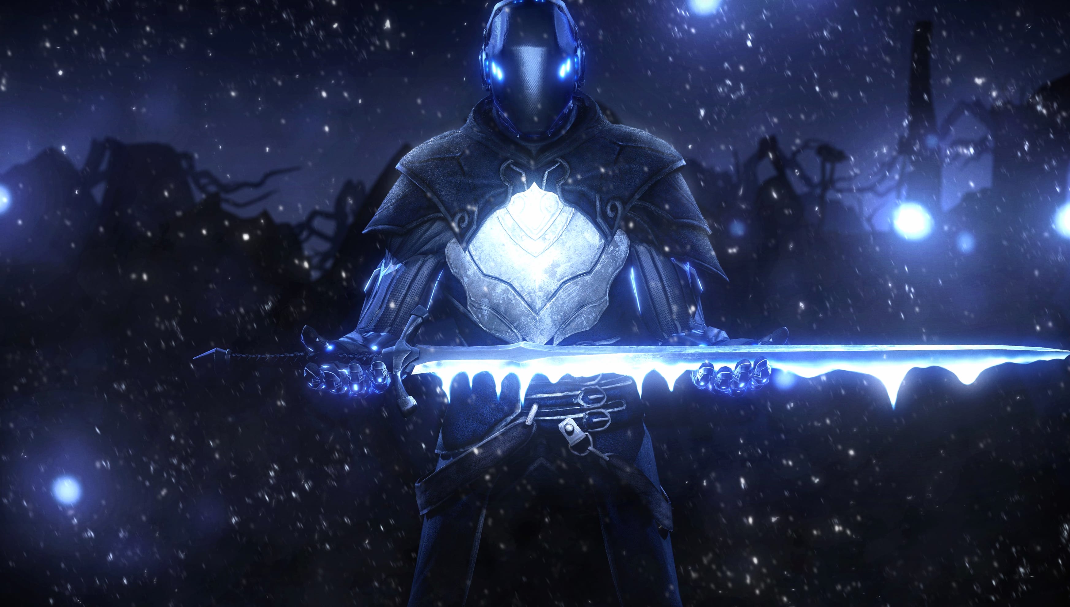 Blade of Eternity Fantasy Warrior at 640 x 960 iPhone 4 size wallpapers HD quality