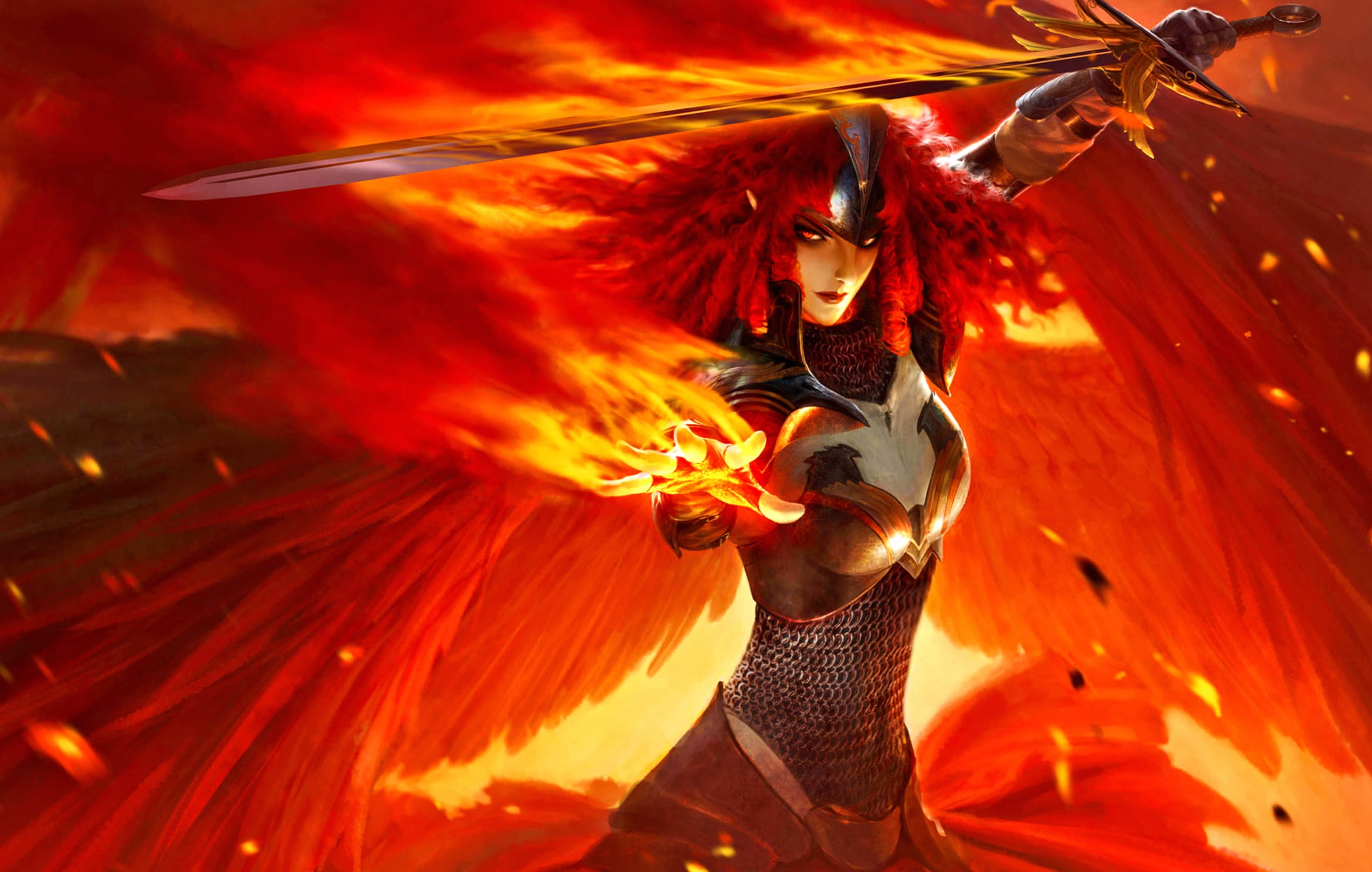 Blazing Angel Warrior wallpapers HD quality