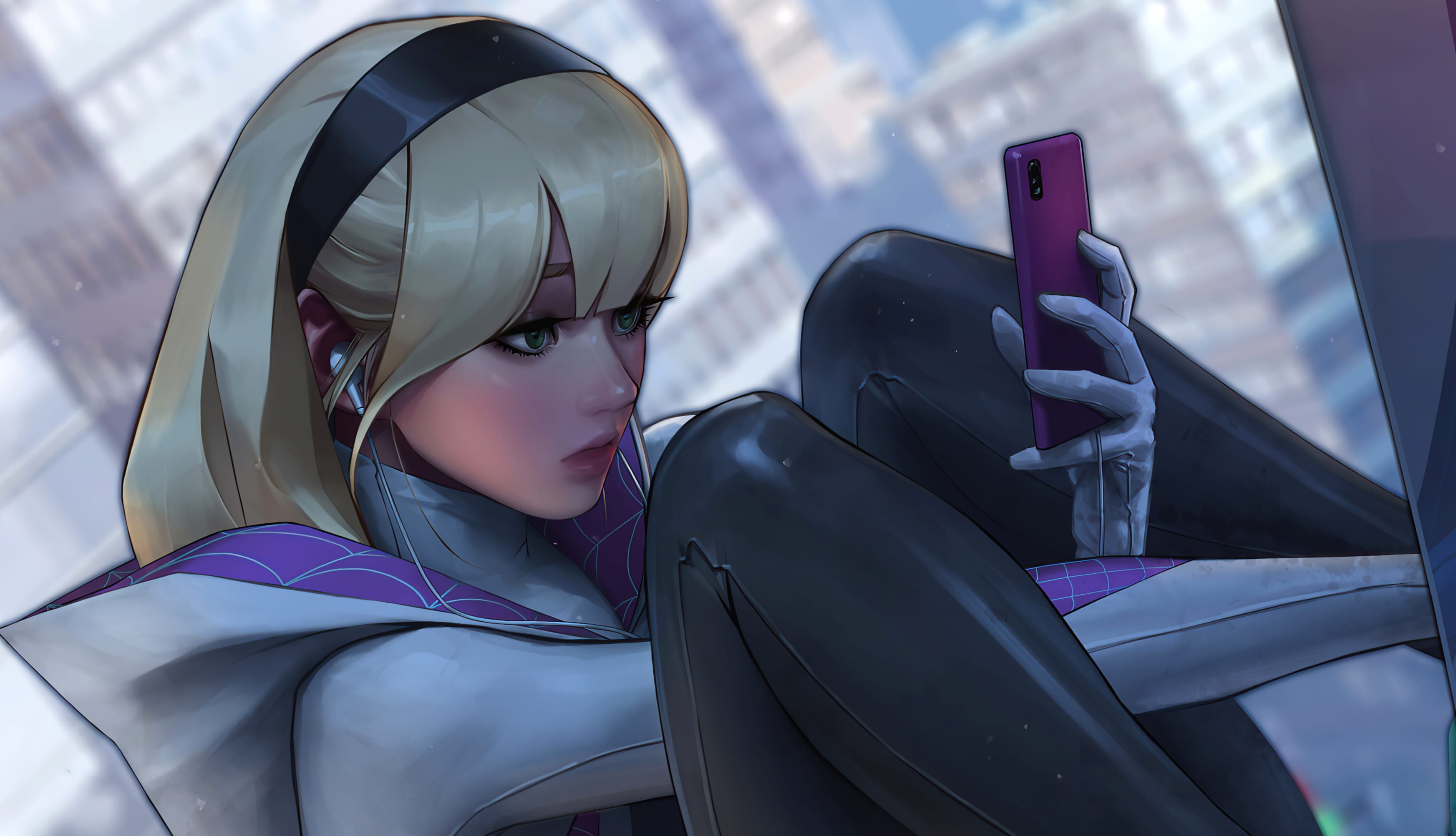 Blonde Gwen Stacy Comic Spider-Gwen wallpapers HD quality