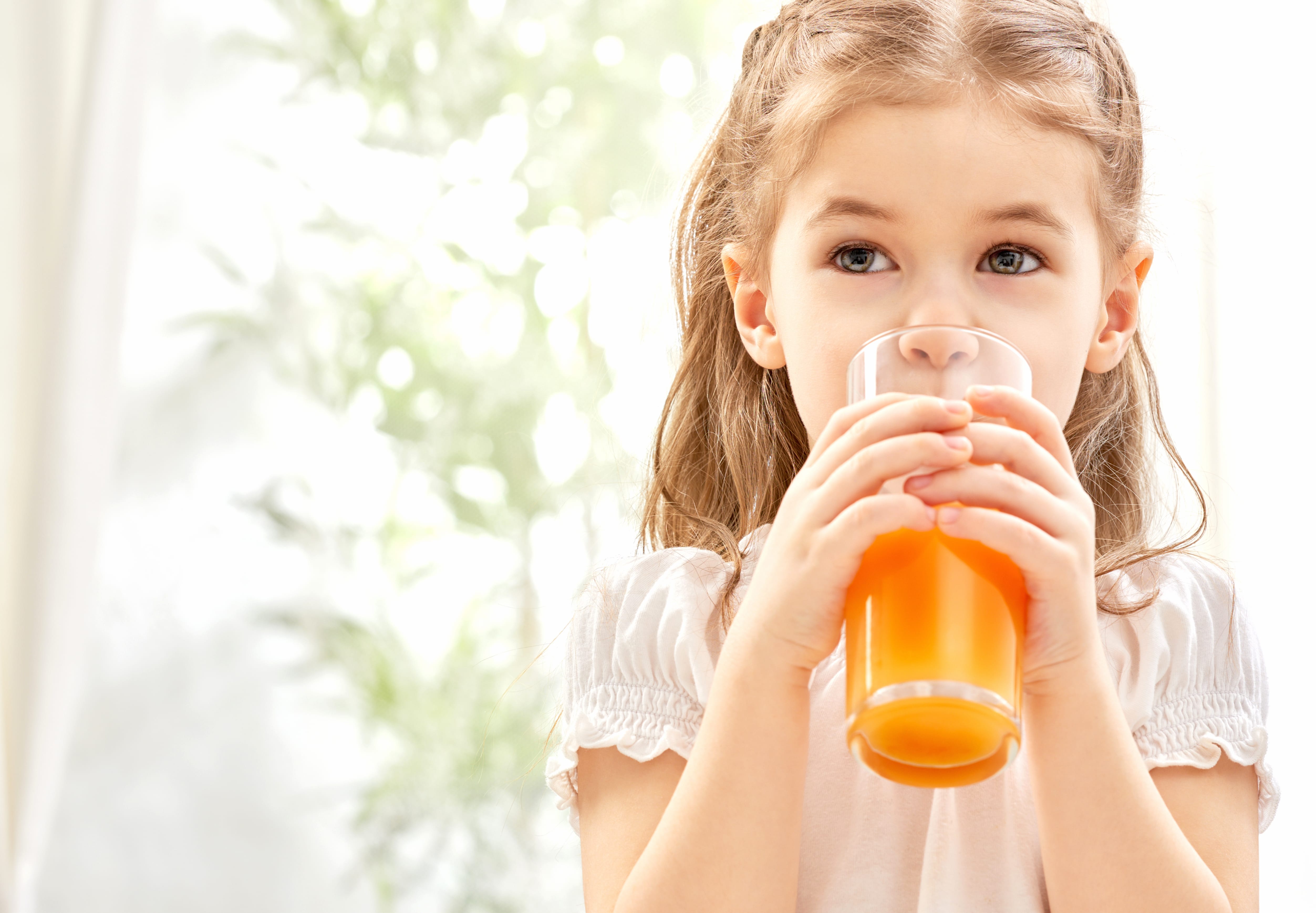 Blonde Hazel Eyes Drink Juice Photography Child wallpapers HD quality