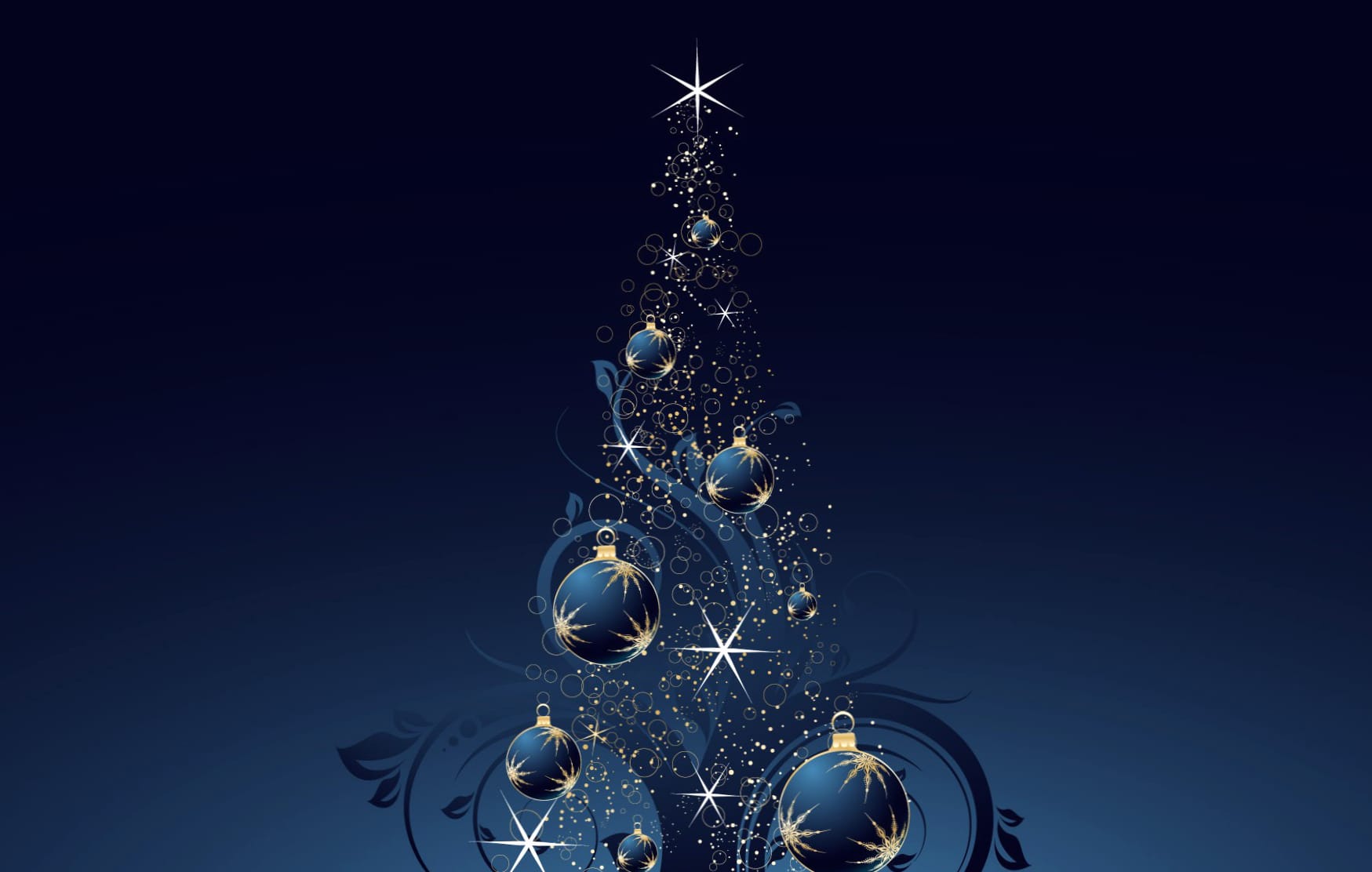 Blue Christmas Ornaments Christmas Tree Holiday Christmas wallpapers HD quality