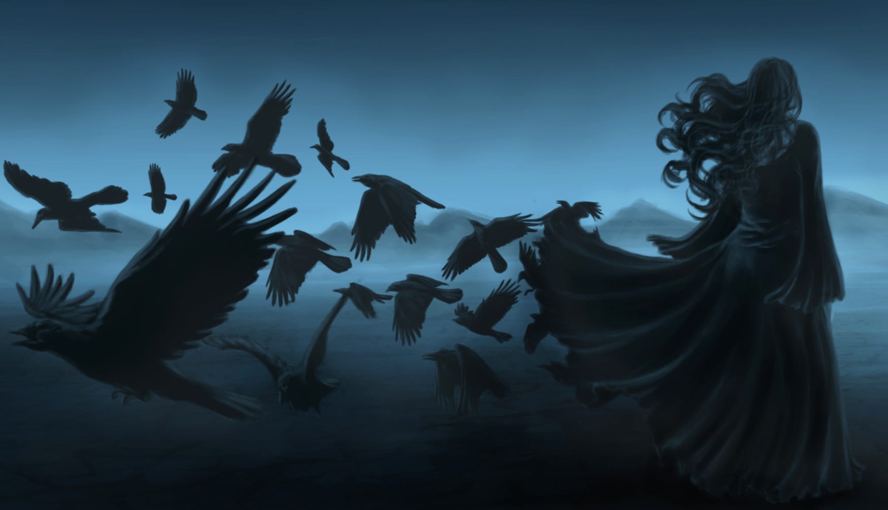 Blue Crow Enigma - at 1600 x 900 HD size wallpapers HD quality