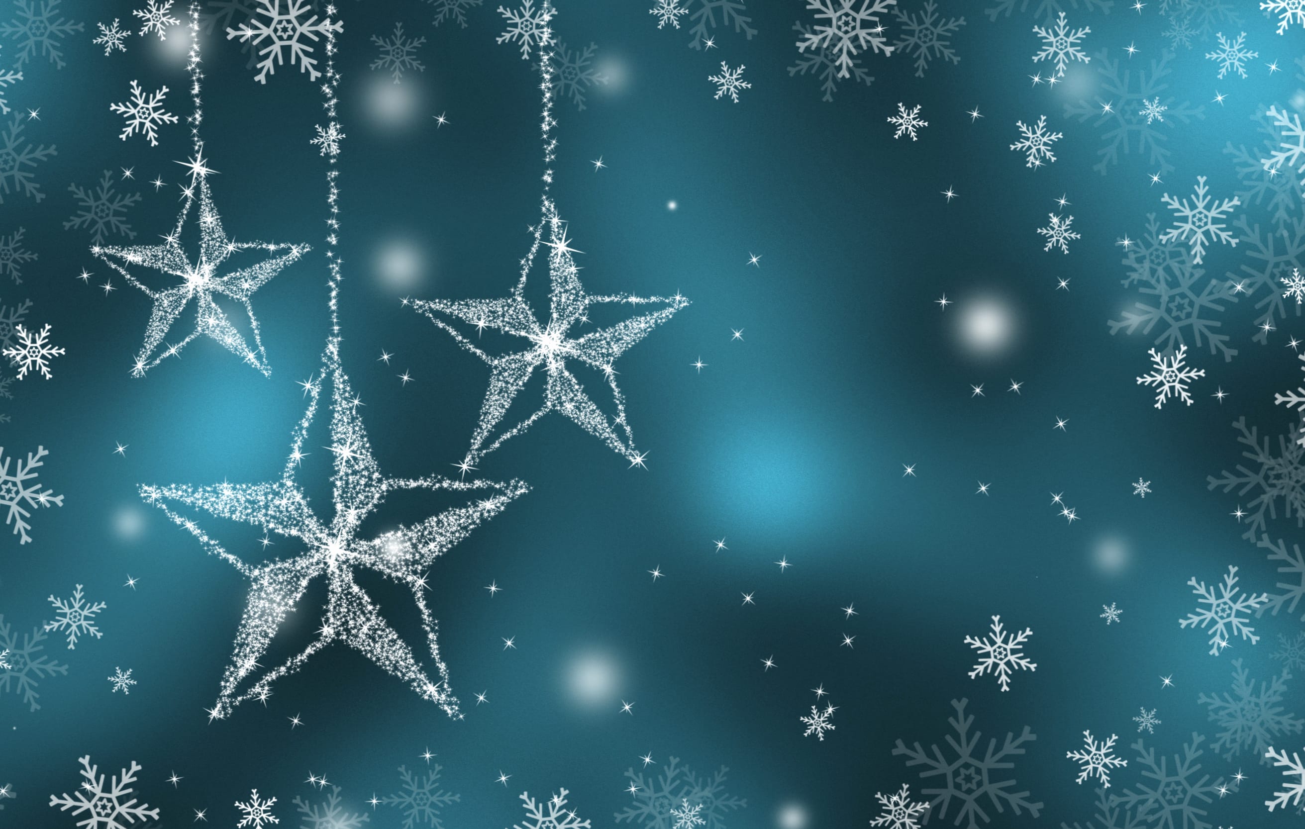 Blue Snowflake Star Silver Holiday Christmas wallpapers HD quality