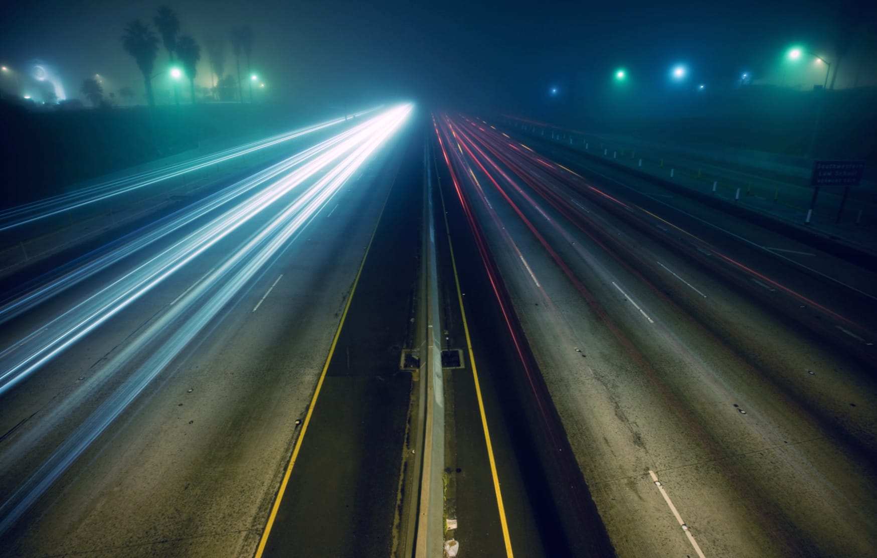 Blurred Traffic in Time Lapse wallpapers HD quality