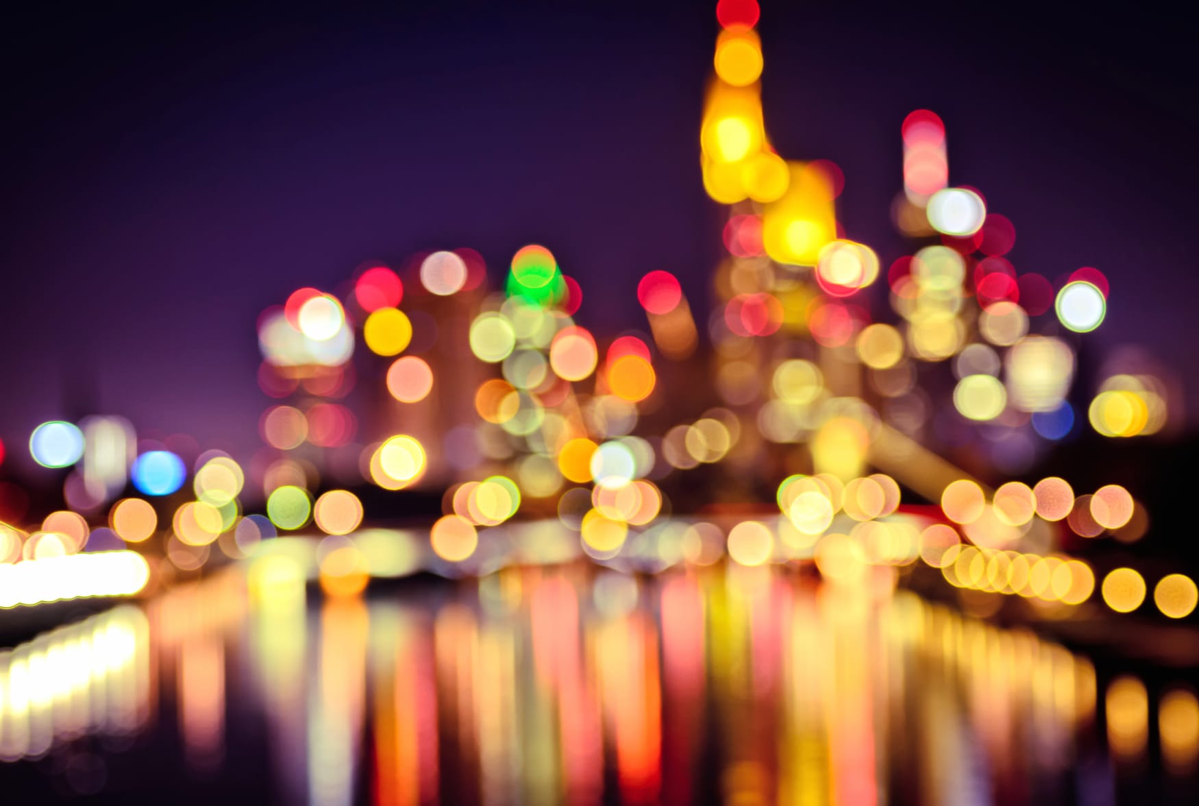 Bokeh City Lights An Artistic Experience at 1600 x 1200 size wallpapers HD quality