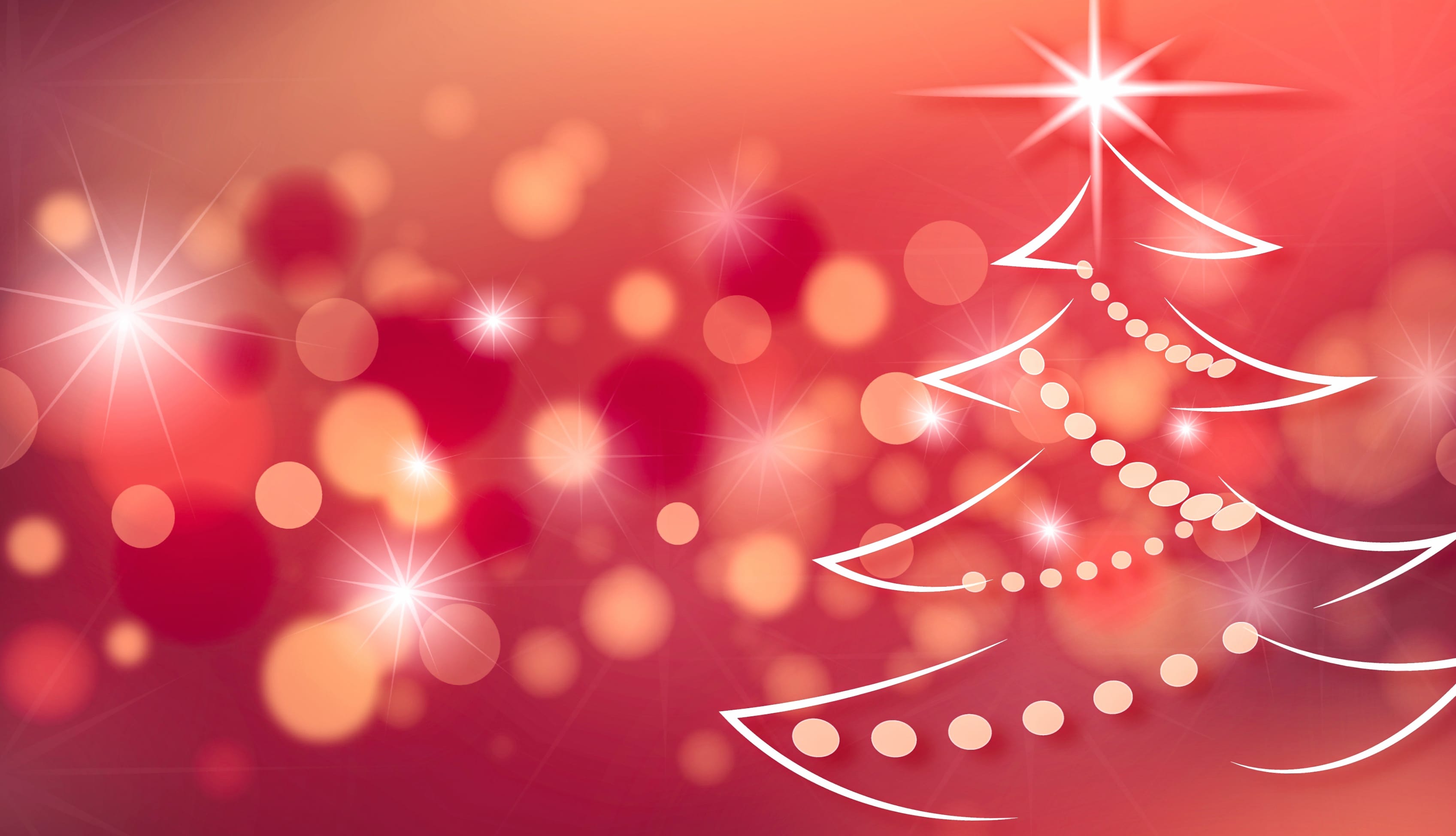 Bokeh Red Christmas Tree Holiday Christmas at 640 x 1136 iPhone 5 size wallpapers HD quality