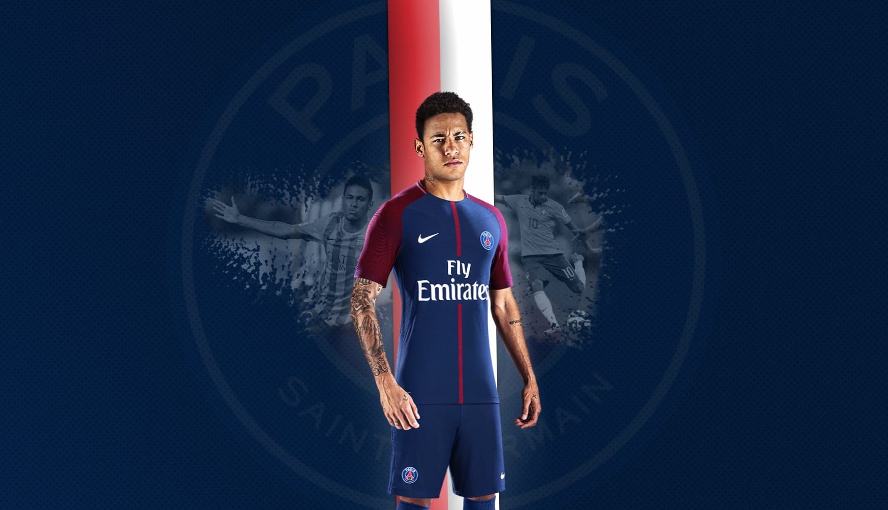 Brazilian Star at PSG - Neymar at 2048 x 2048 iPad size wallpapers HD quality