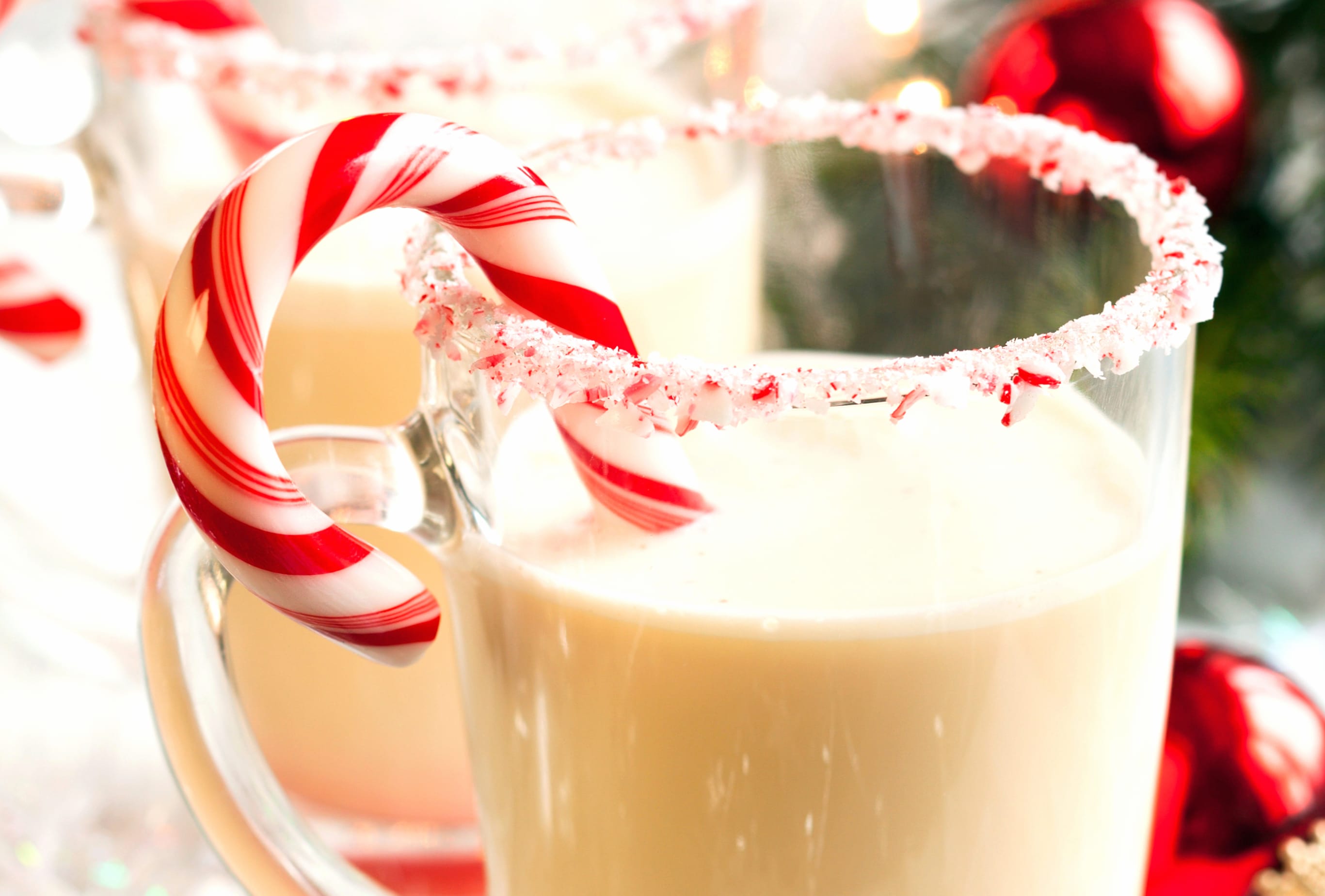 Candy Cane Milk Holiday Christmas wallpapers HD quality