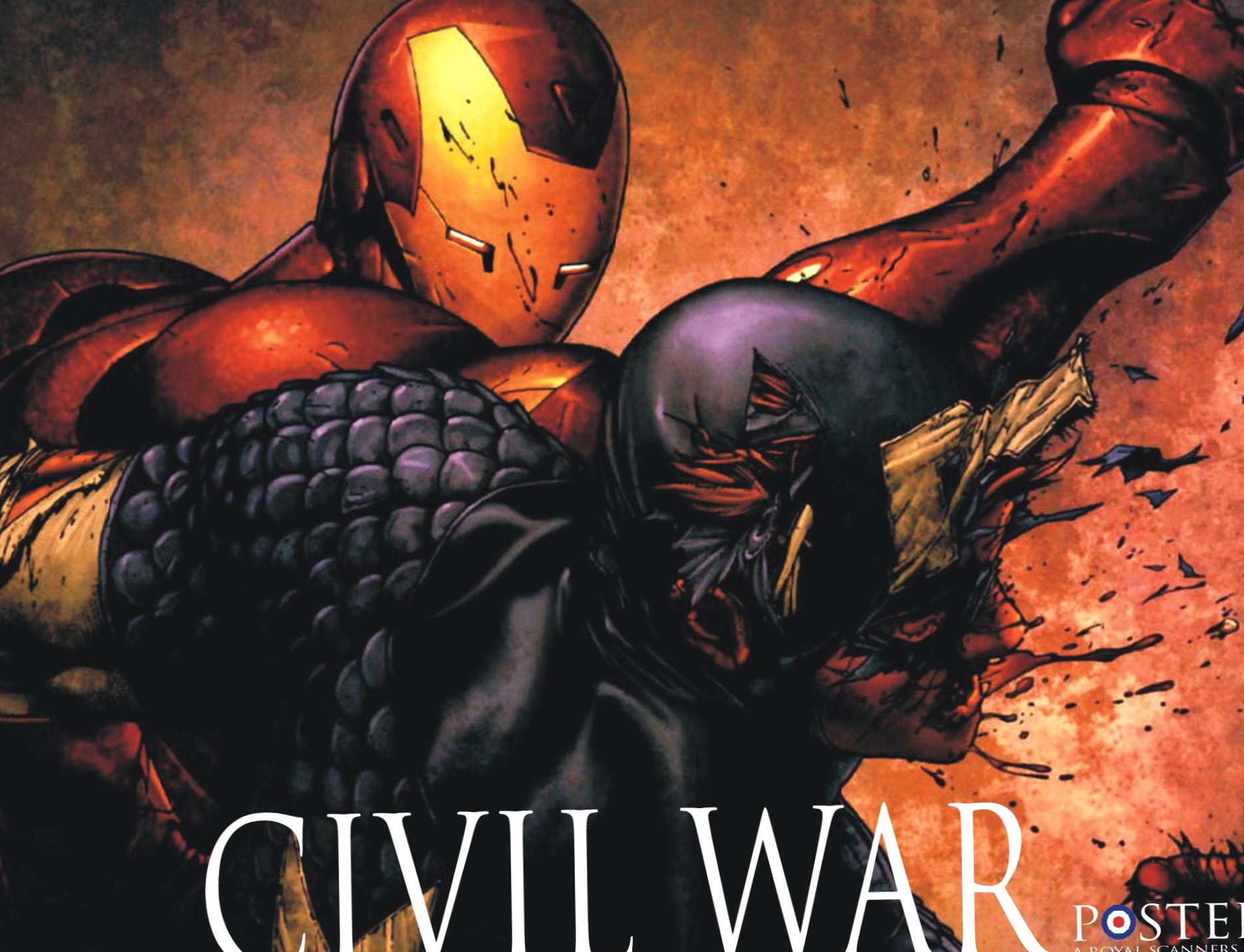 Captain America Iron Man Comic Civil War wallpapers HD quality