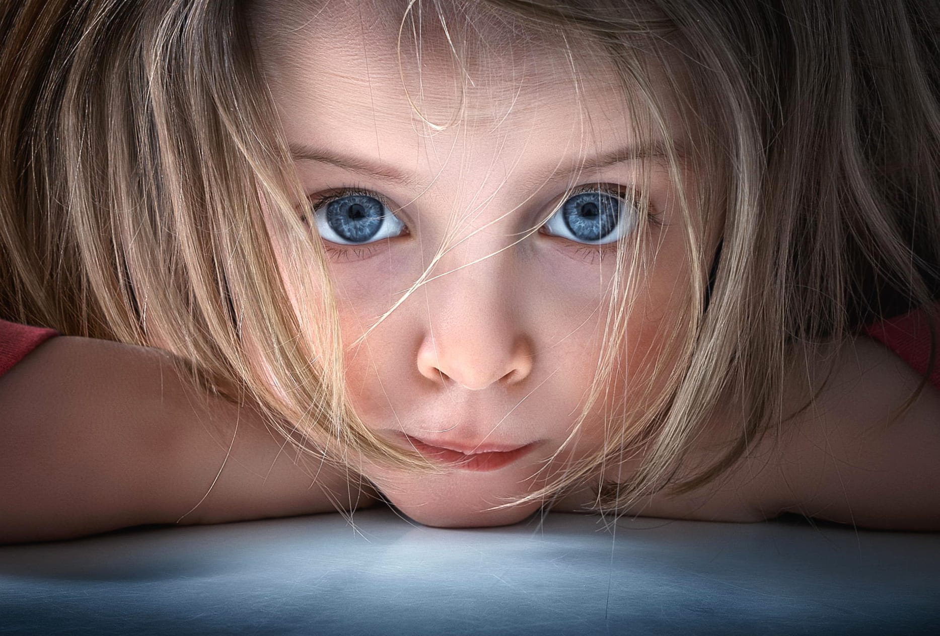 Captivating Child with Blue Eyes - wallpapers HD quality