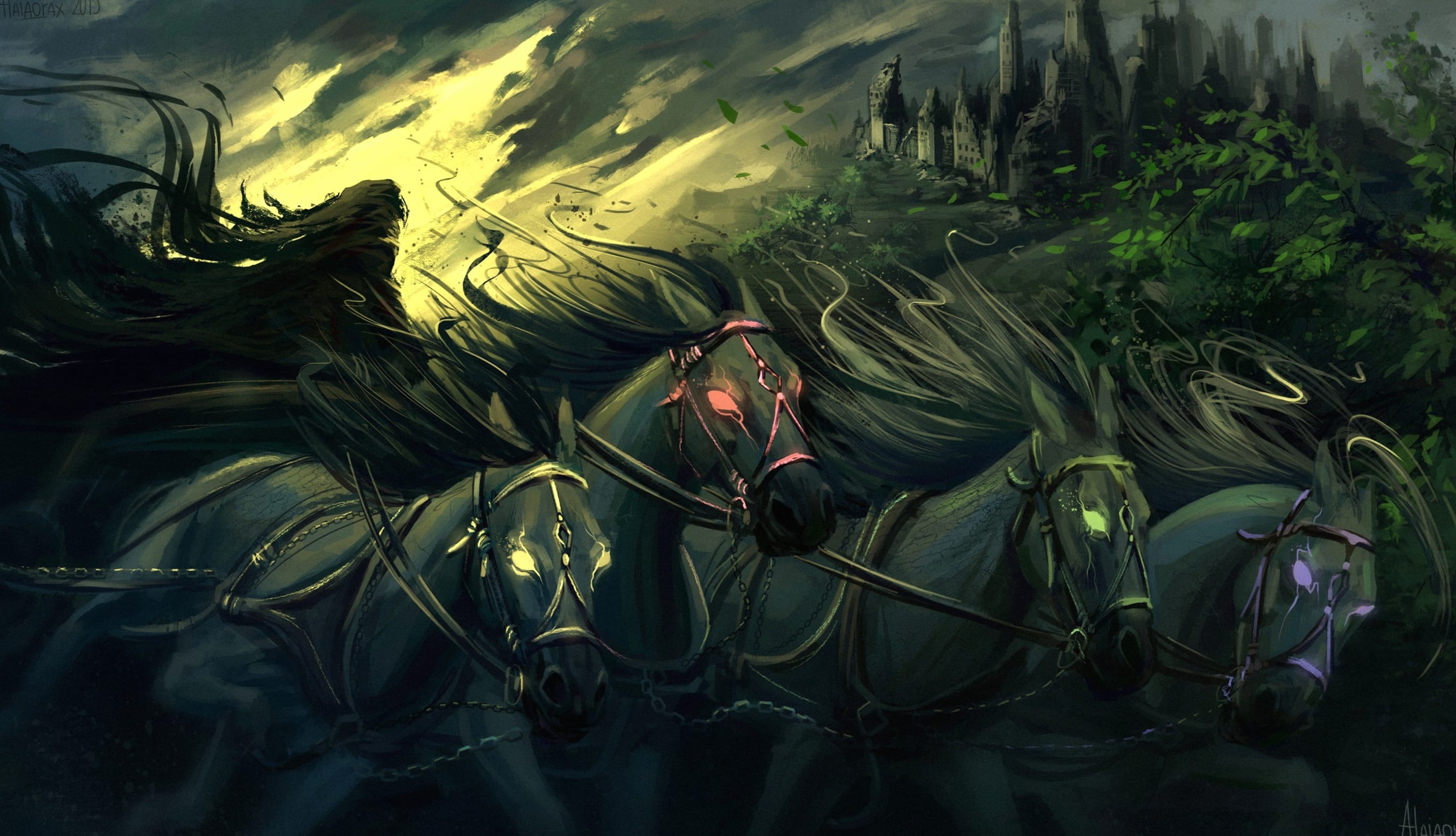 Castle Dark Horse Artistic Fantasy wallpapers HD Castle Dark Horse Artistic Fantasy wallpapers HD quality