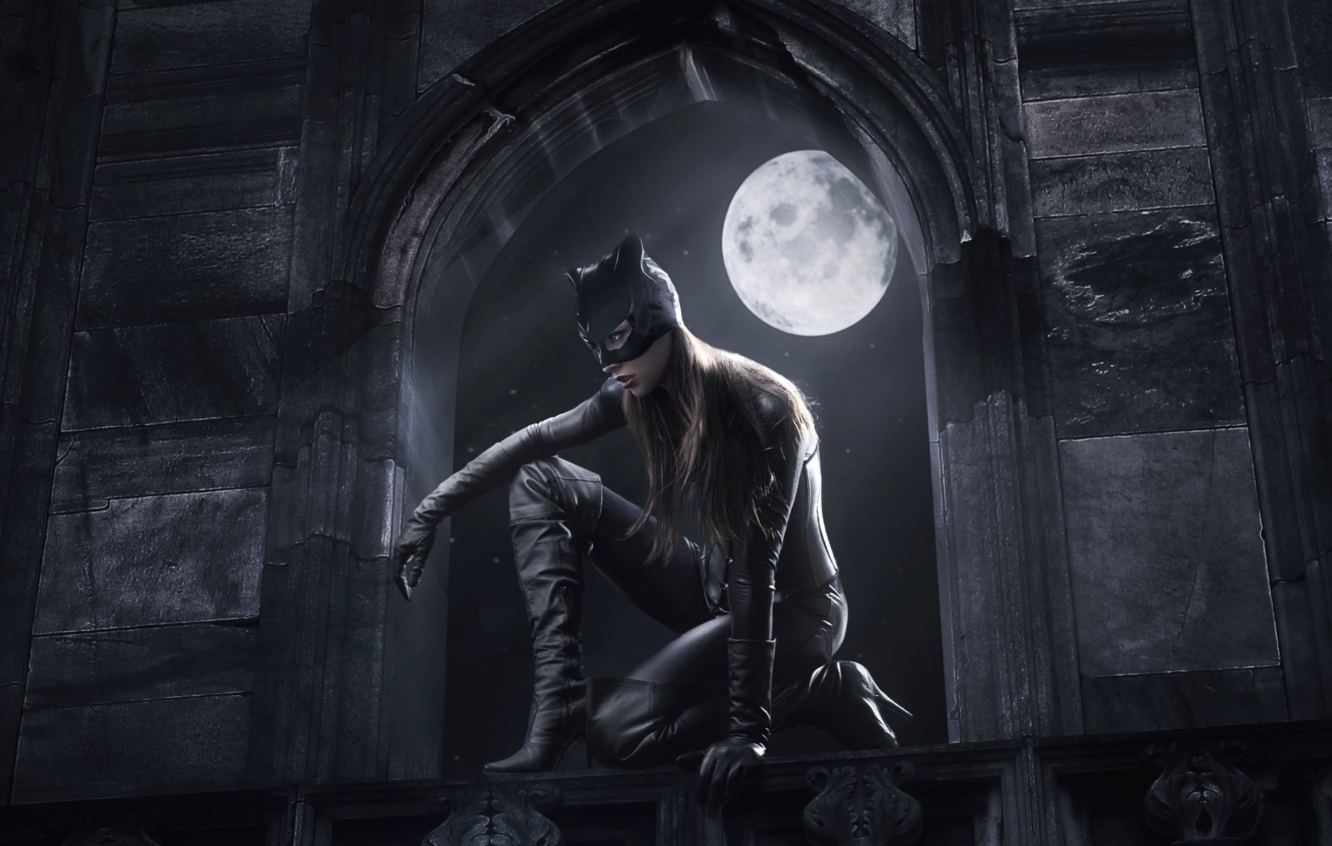 Catwoman Embrace the Night at 1366 x 768 HD size wallpapers HD quality