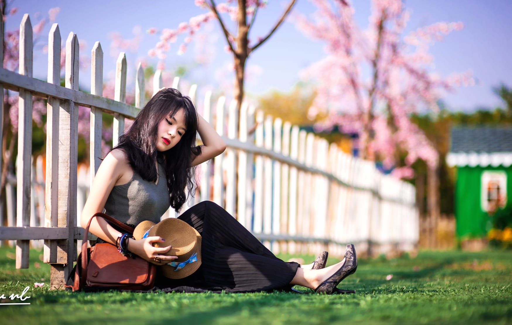 Charming Asian Woman in Spring - wallpapers HD quality