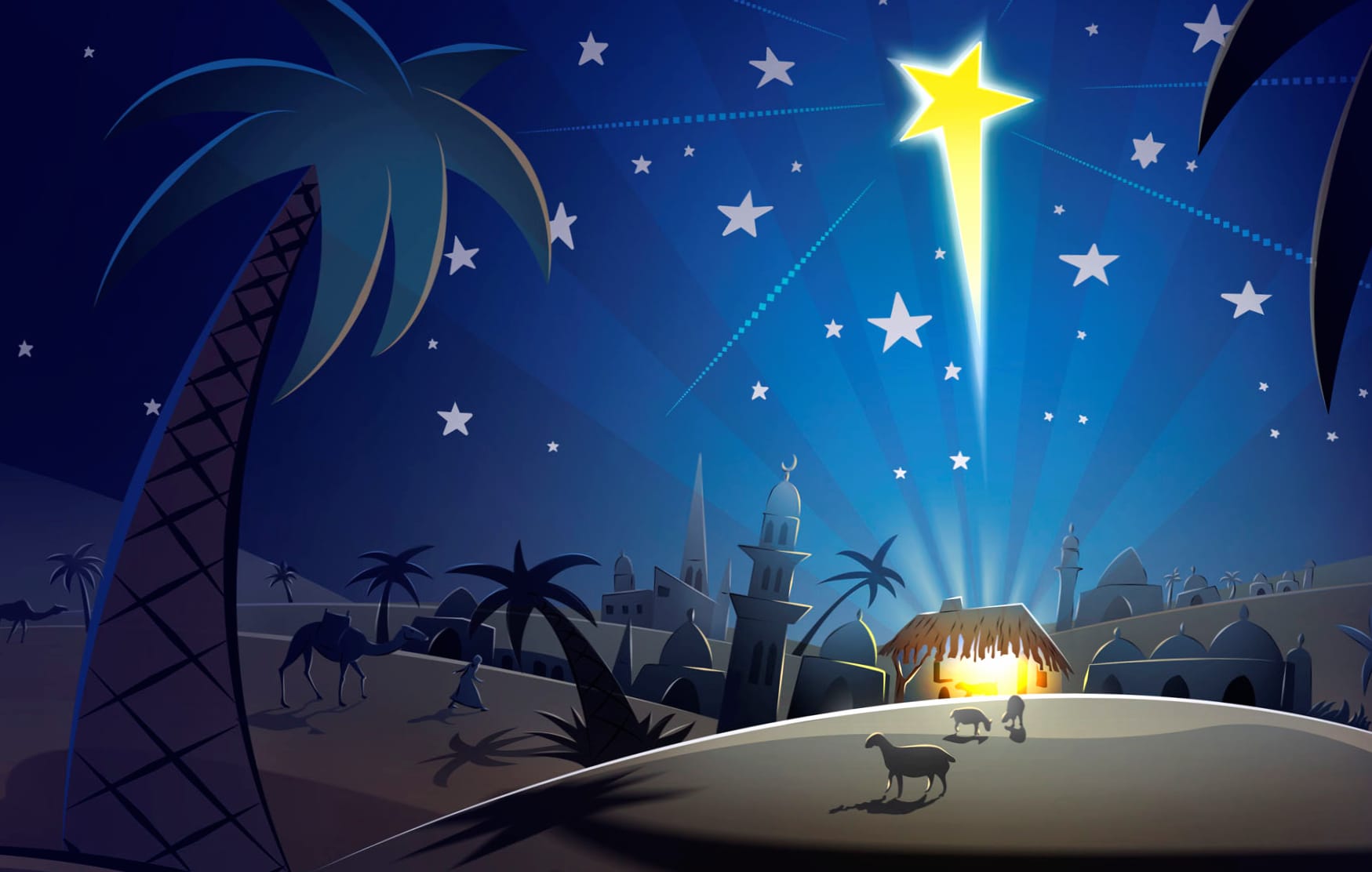 Christian Nativity at 1334 x 750 iPhone 7 size wallpapers HD quality