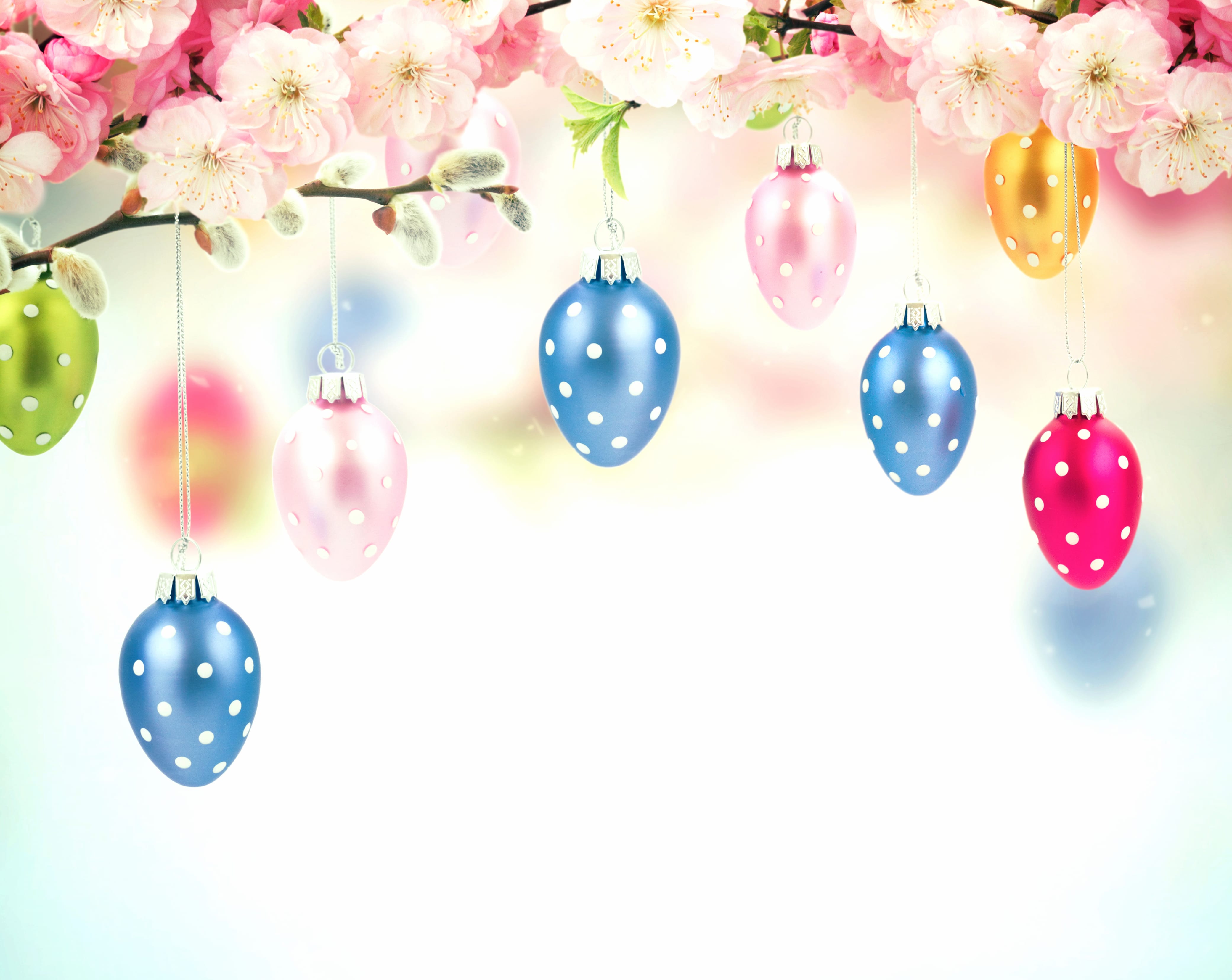 Christmas Ornaments Blossom Pink Holiday Easter wallpapers HD quality